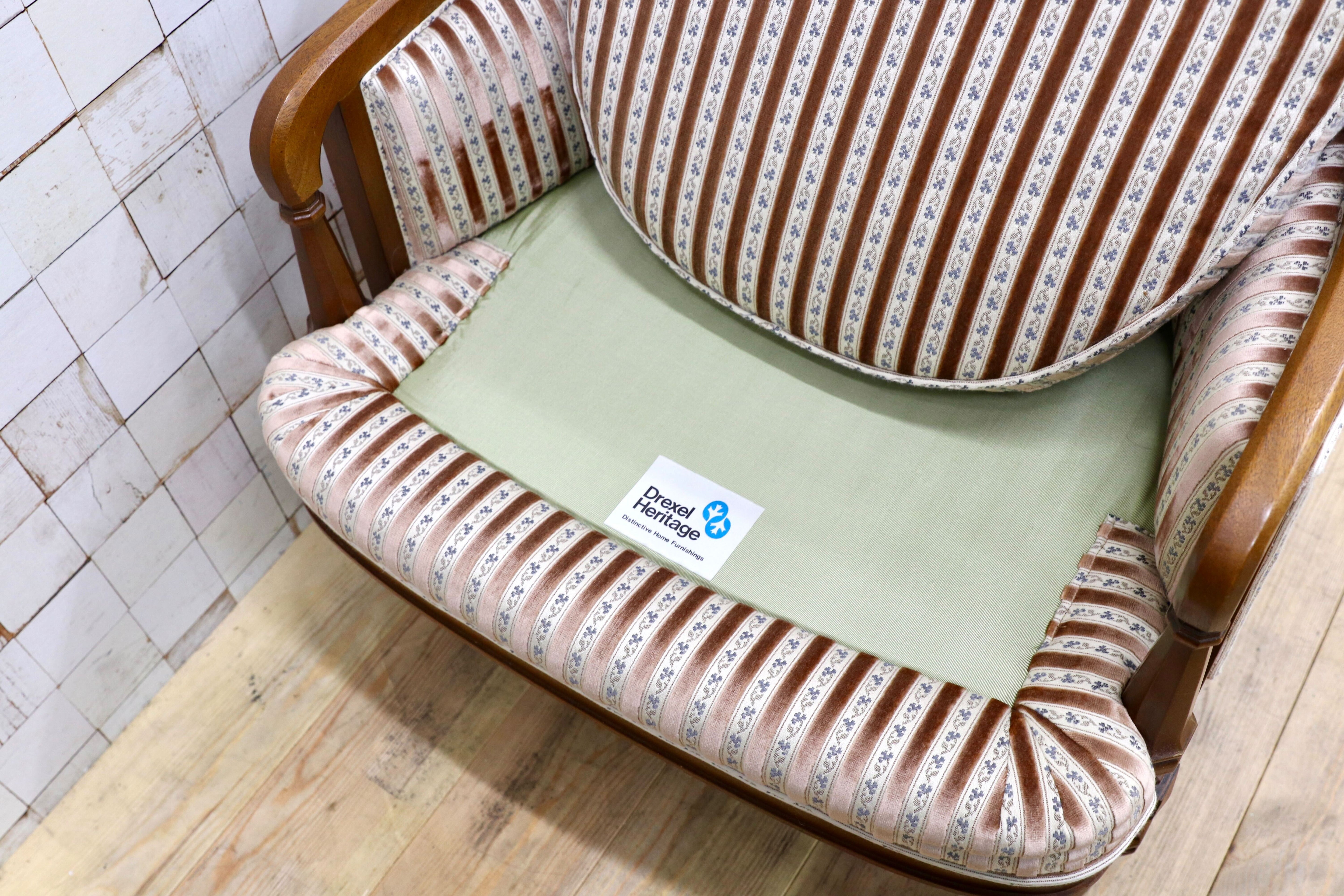 GMIK862A○DREXEL HERITAGE / ドレクセルヘリテイジ アップホルスタリー ハイバックチェア ラウンジチェア 定価54万 稀少