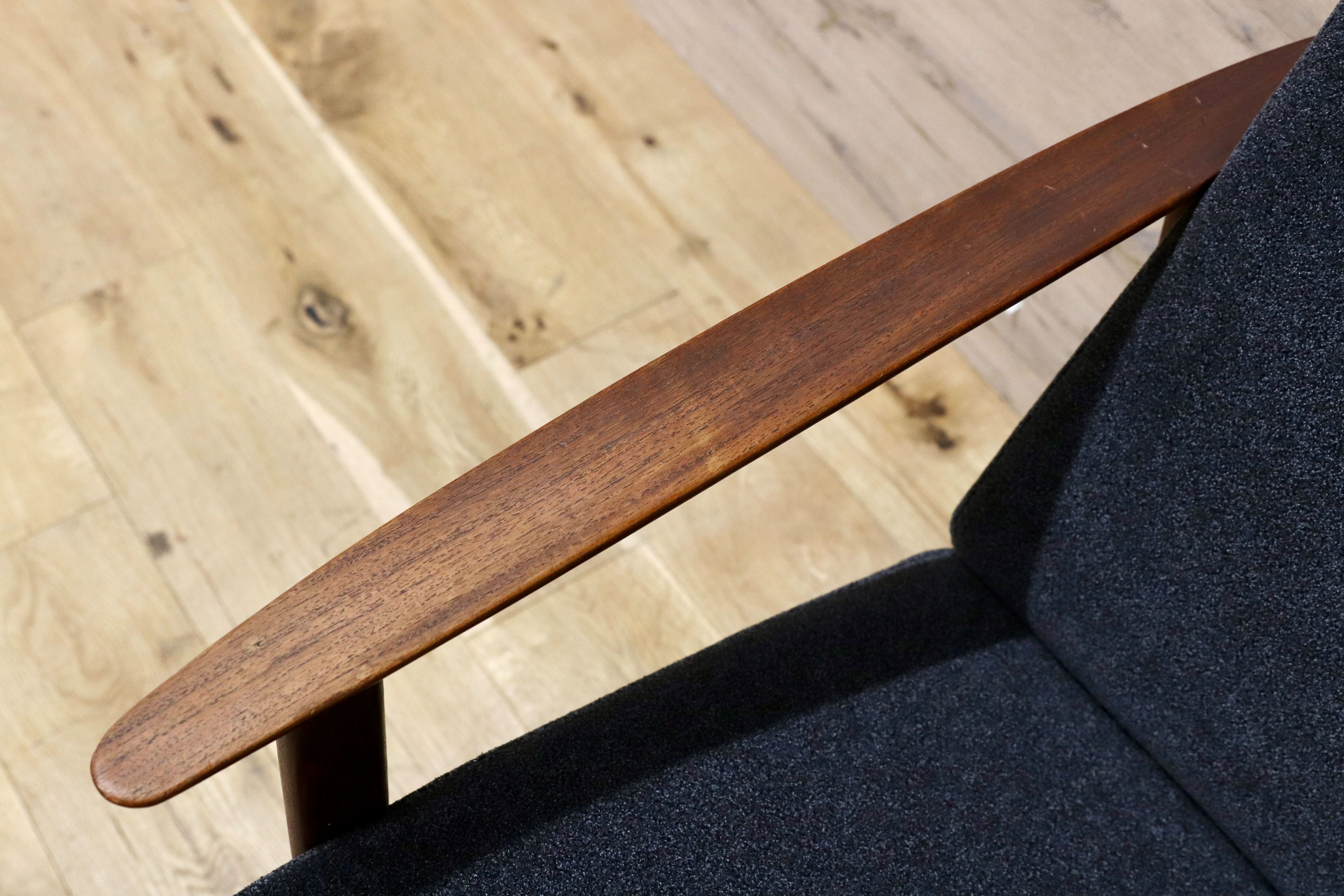 GMFK822C○北欧スタイル ヴィンテージ 3人掛けソファ イージーチェア チーク材 60年代 検)天童木工 デンマーク ゲタマ フィンユール