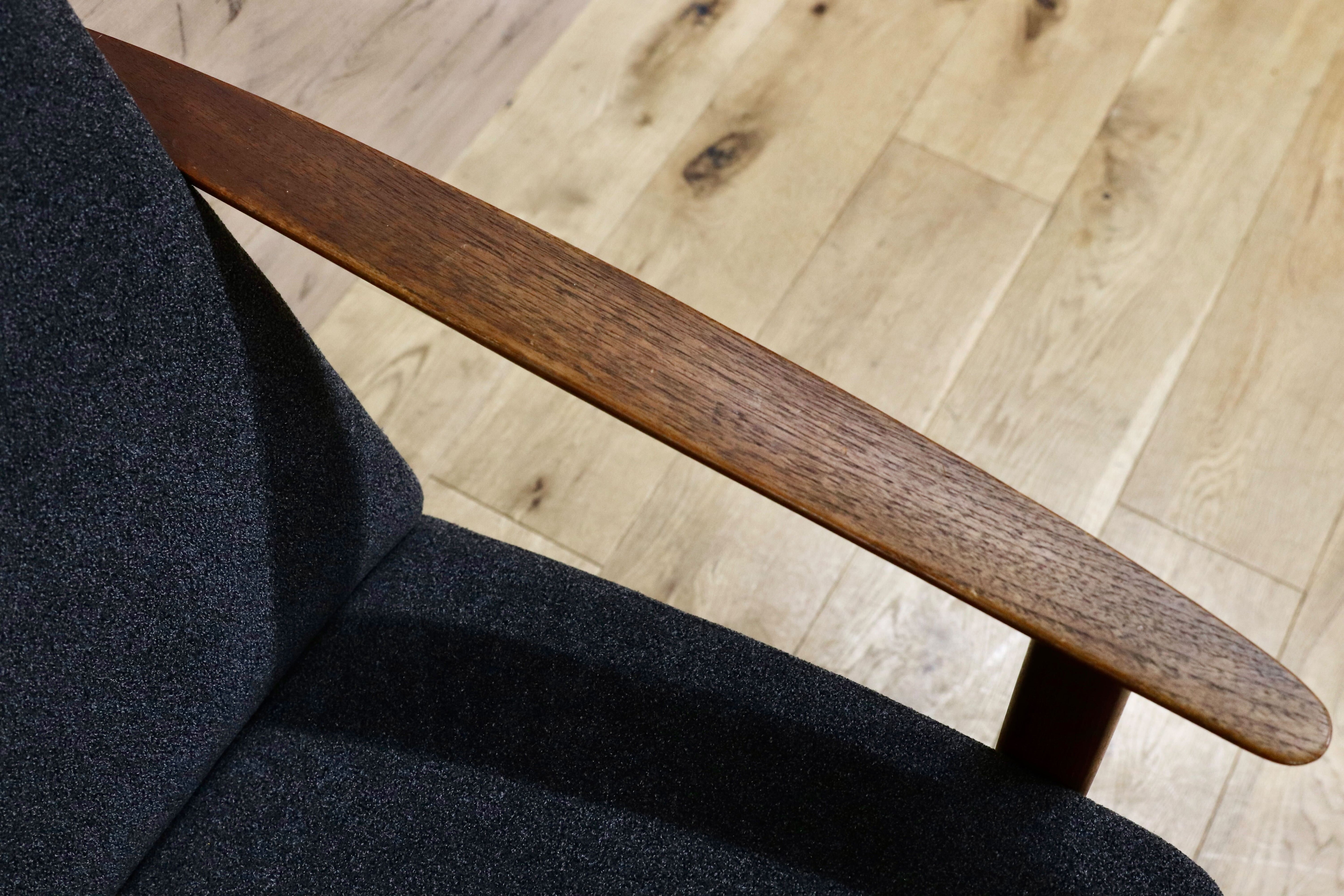 GMFK822C○北欧スタイル ヴィンテージ 3人掛けソファ イージーチェア チーク材 60年代 検)天童木工 デンマーク ゲタマ フィンユール