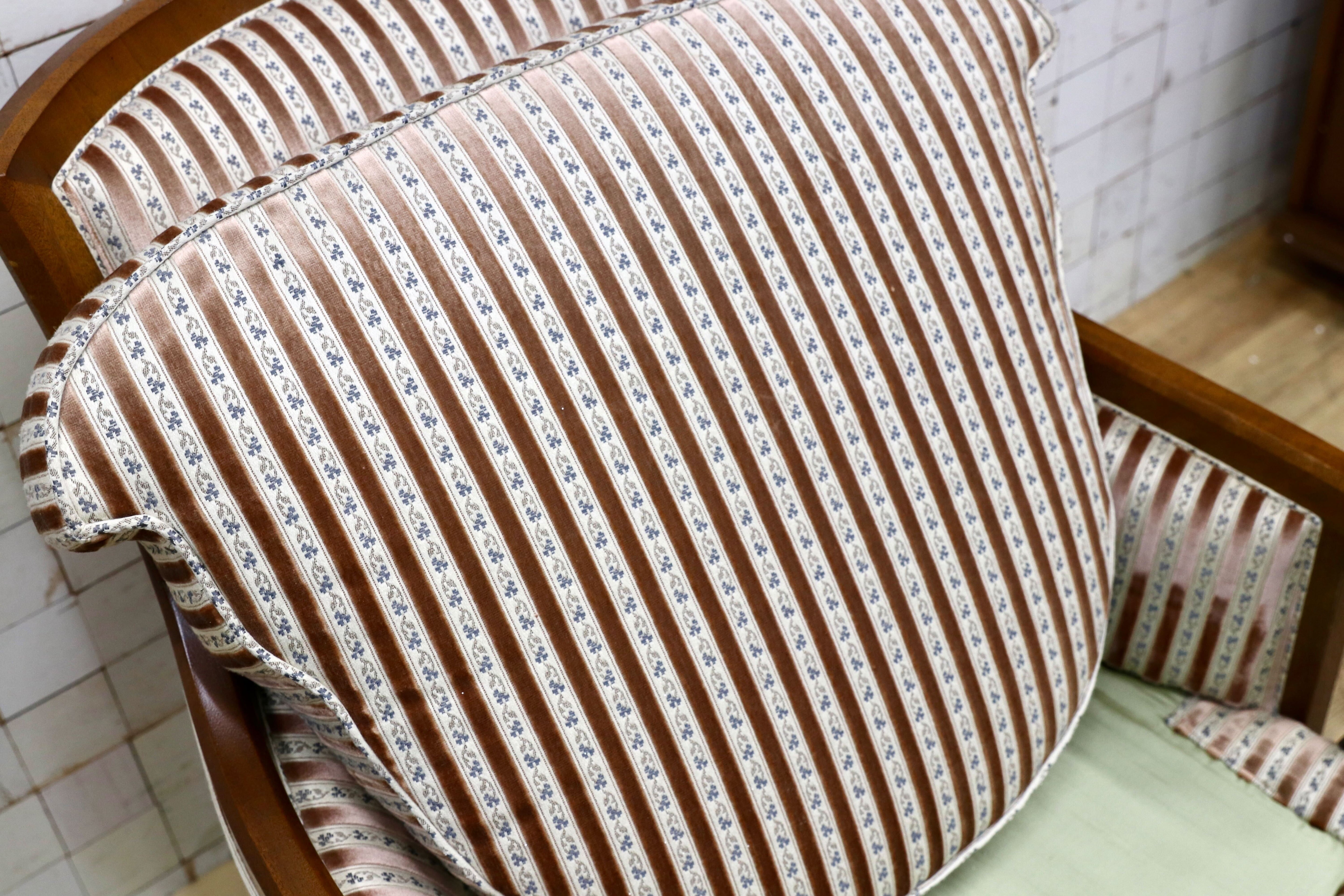 GMIK862B○DREXEL HERITAGE / ドレクセルヘリテイジ アップホルスタリー ローバックチェア ラウンジチェア 定価45万 稀少