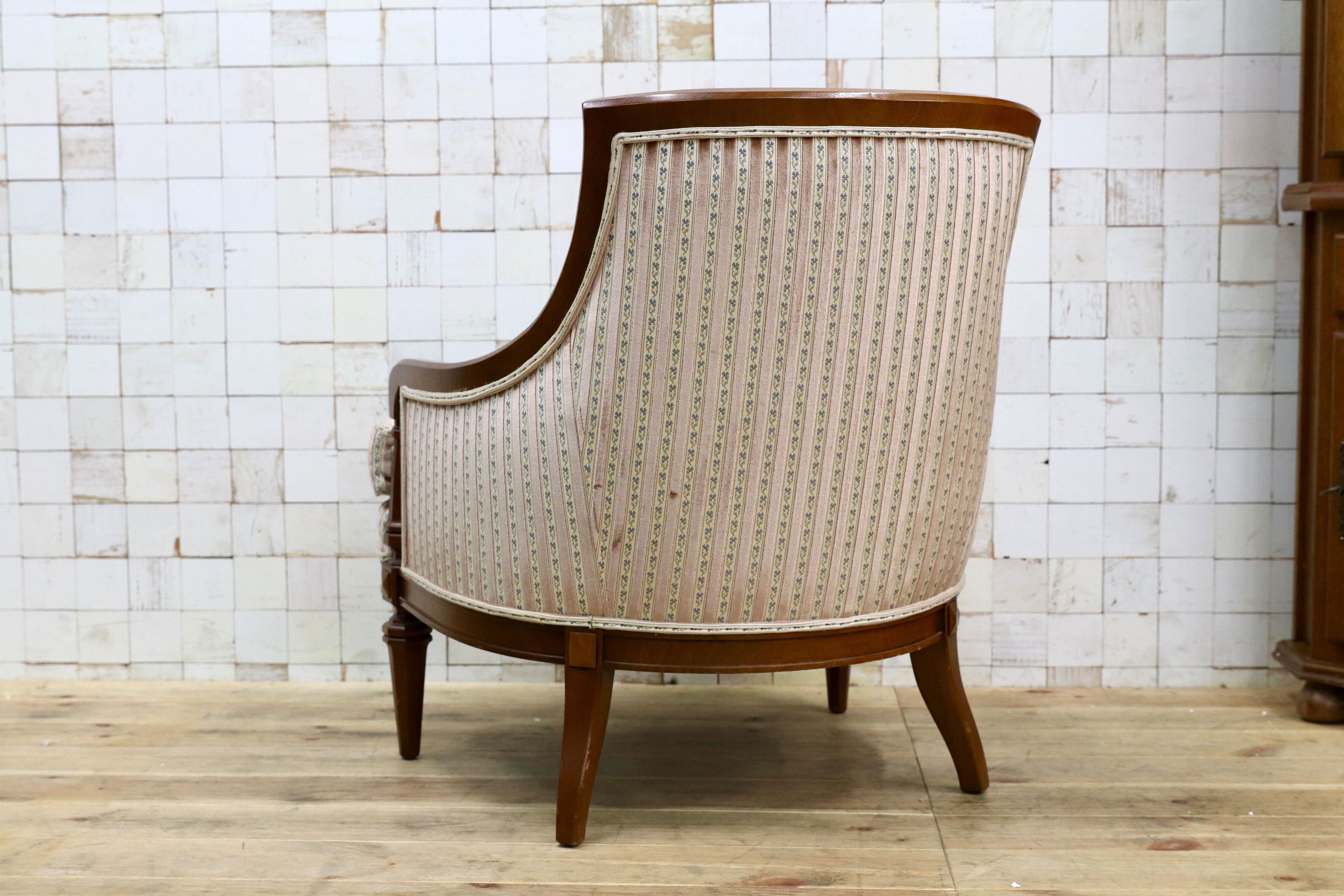 GMIK862B○DREXEL HERITAGE / ドレクセルヘリテイジ アップホルスタリー ローバックチェア ラウンジチェア 定価45万 稀少