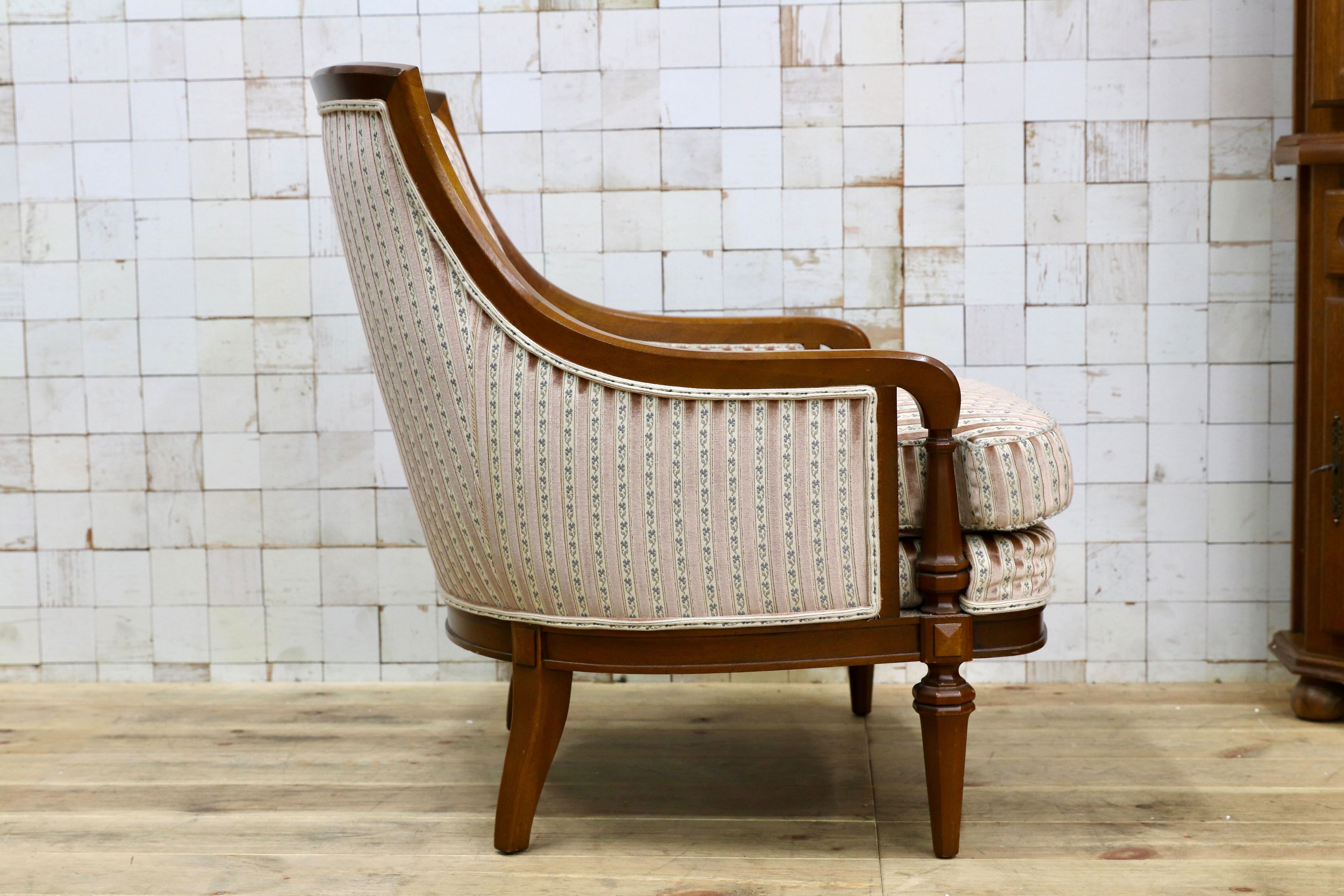 GMIK862B○DREXEL HERITAGE / ドレクセルヘリテイジ アップホルスタリー ローバックチェア ラウンジチェア 定価45万 稀少