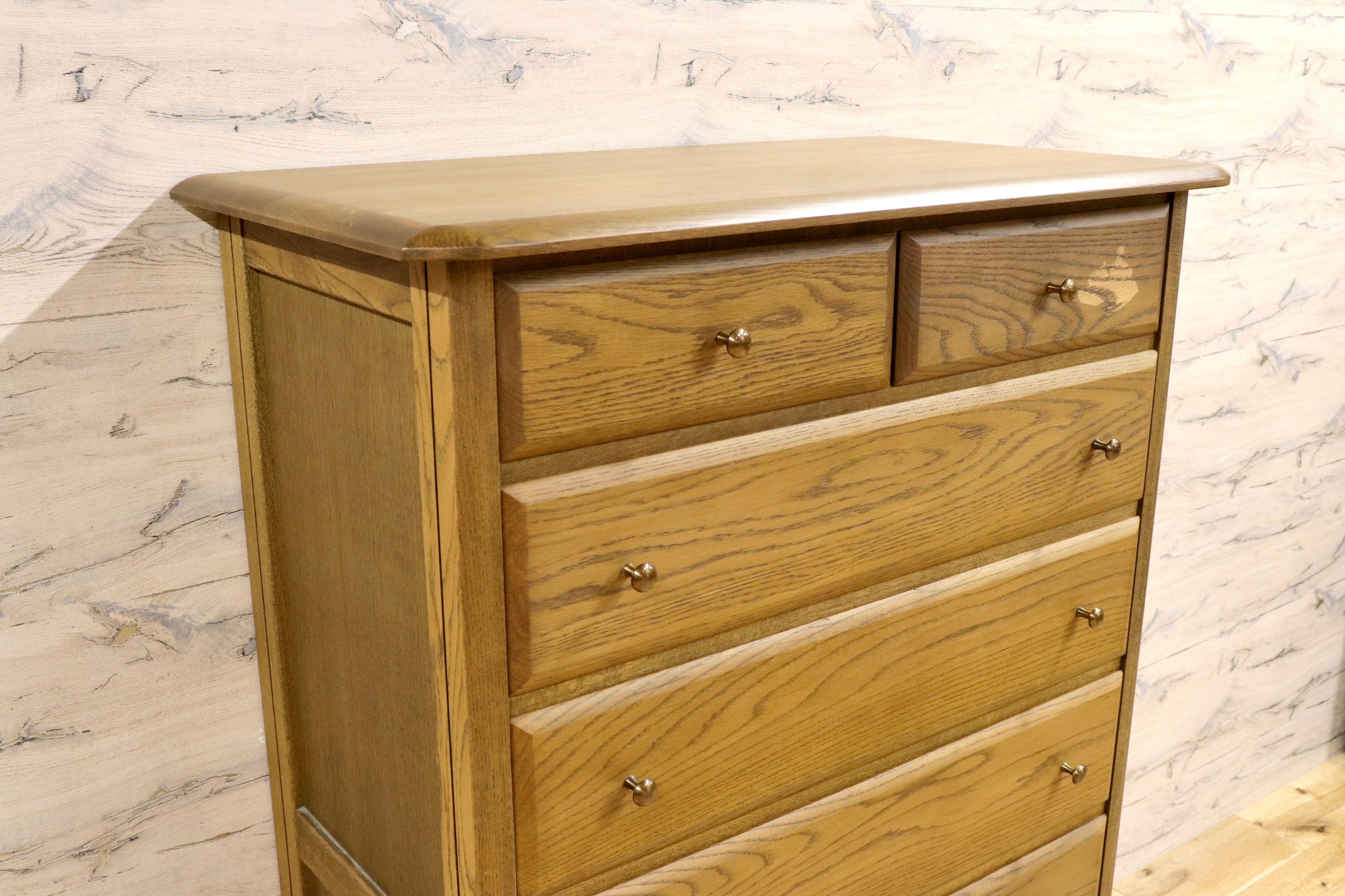 GMIK320A○近藤工芸 / OAK Solid Furniture 北海道旭川 整理タンス チェスト タンス 箪笥 引き出し 楢材 オールド ヴィンテージ 収納家具