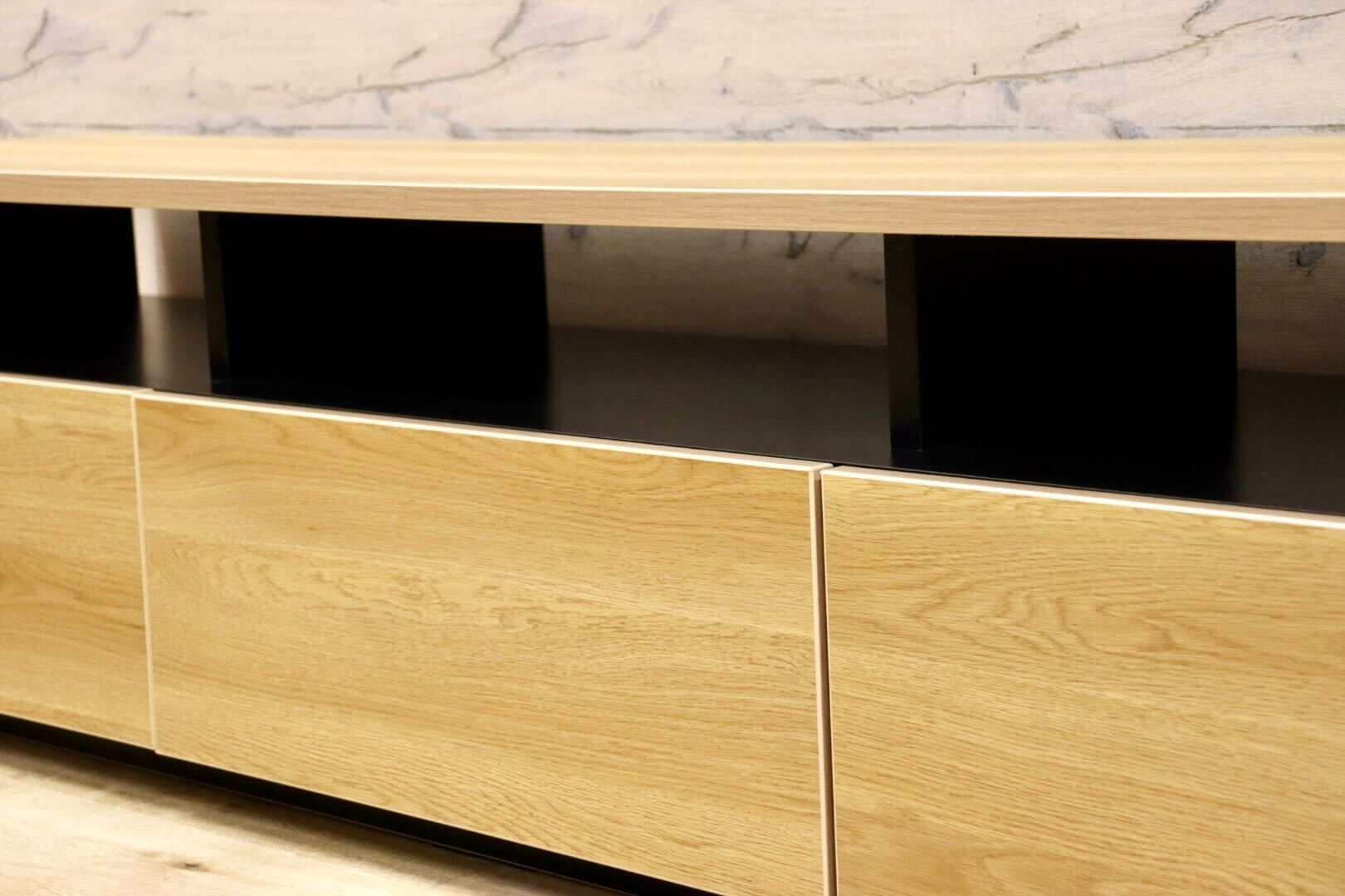 GMHH382○北欧スタイル TVボード AVボード ローボード リビング収納 オーク材 ナチュラル シンプルモダン 展示品