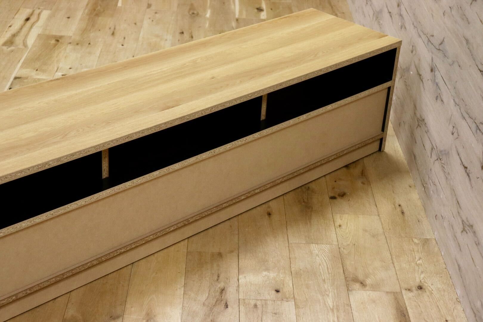 GMHH382○北欧スタイル TVボード AVボード ローボード リビング収納 オーク材 ナチュラル シンプルモダン 展示品