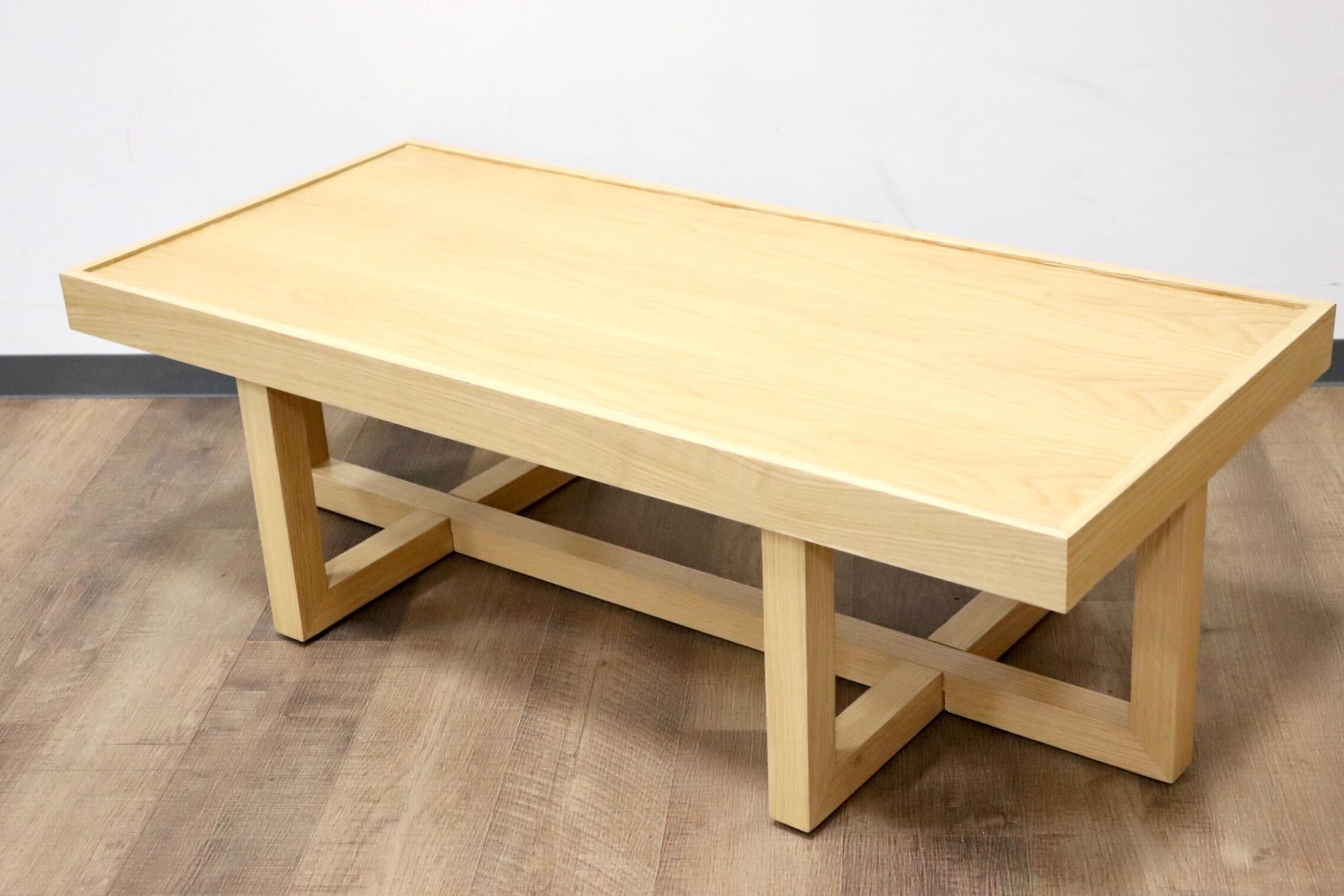 GMGN406○CHERRY / チェリー LT61-W リビングテーブル センターテーブル レッドオーク材 ナチュラル 桜屋工業 定価約4.5万 展示品