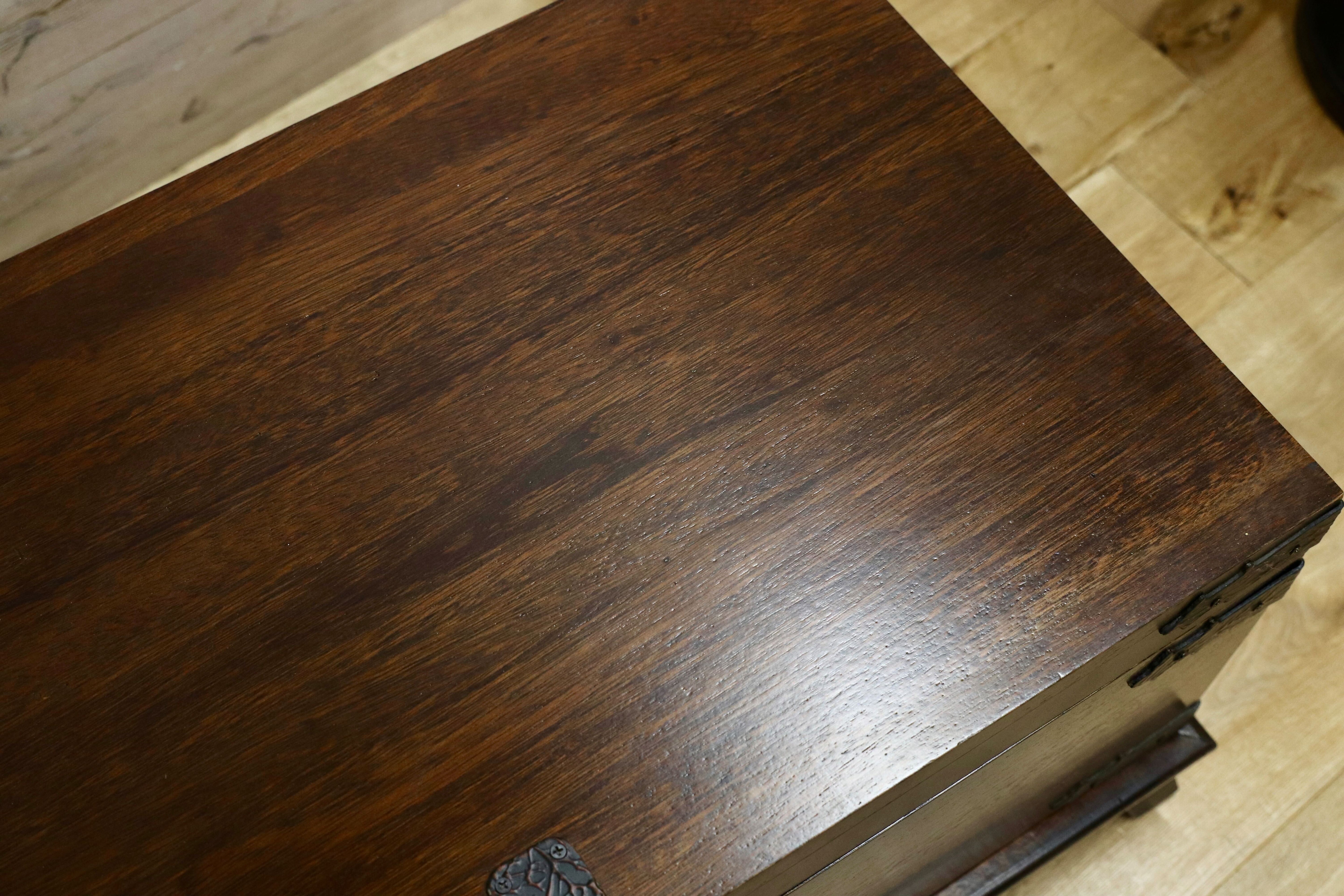 GMHH206A○KOIZUMI / コイズミ 収納家具 収納ボックス 和モダン アンティーク調 金具 木製 レトロ バンダジ 展示品