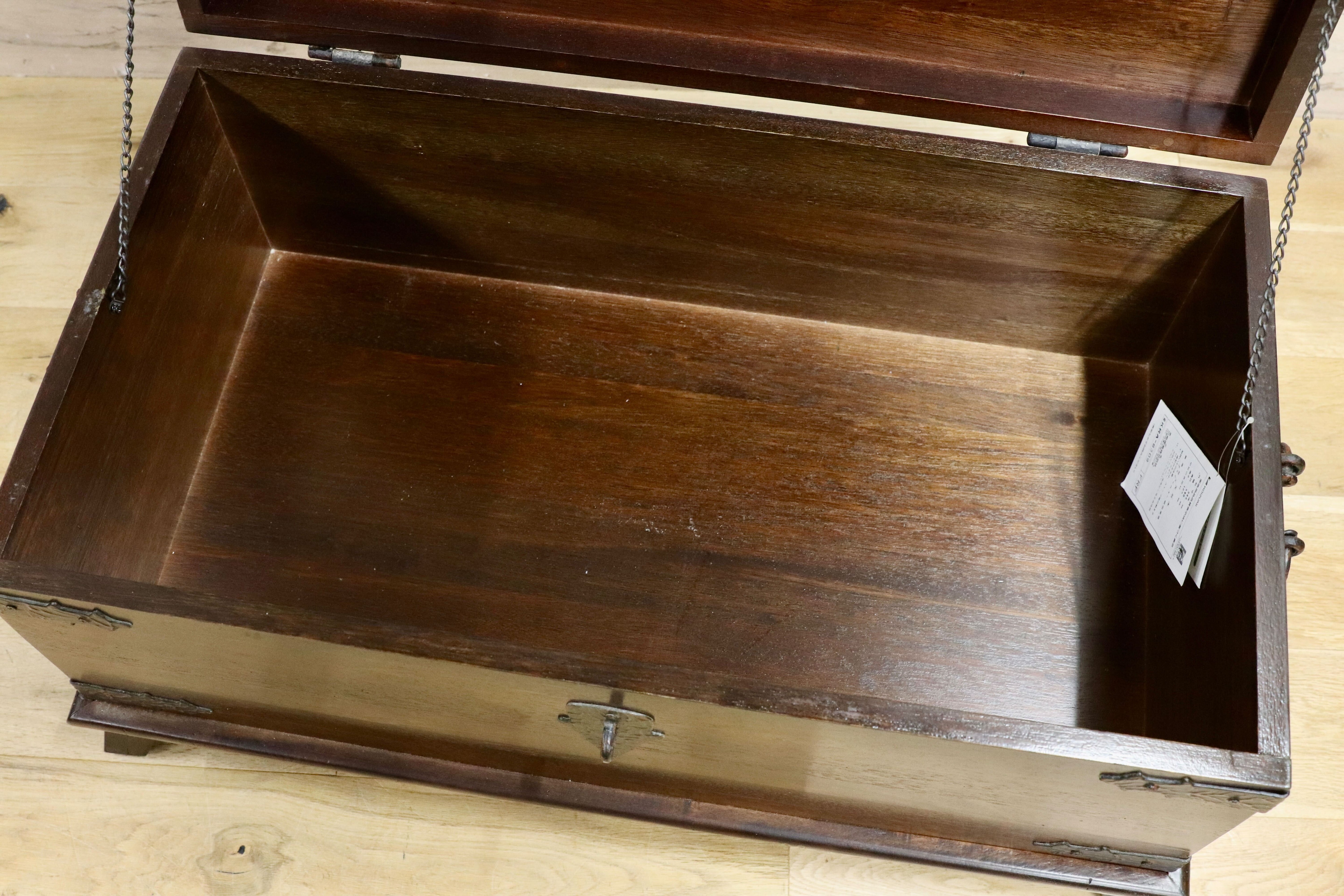 GMHH206A○KOIZUMI / コイズミ 収納家具 収納ボックス 和モダン アンティーク調 金具 木製 レトロ バンダジ 展示品