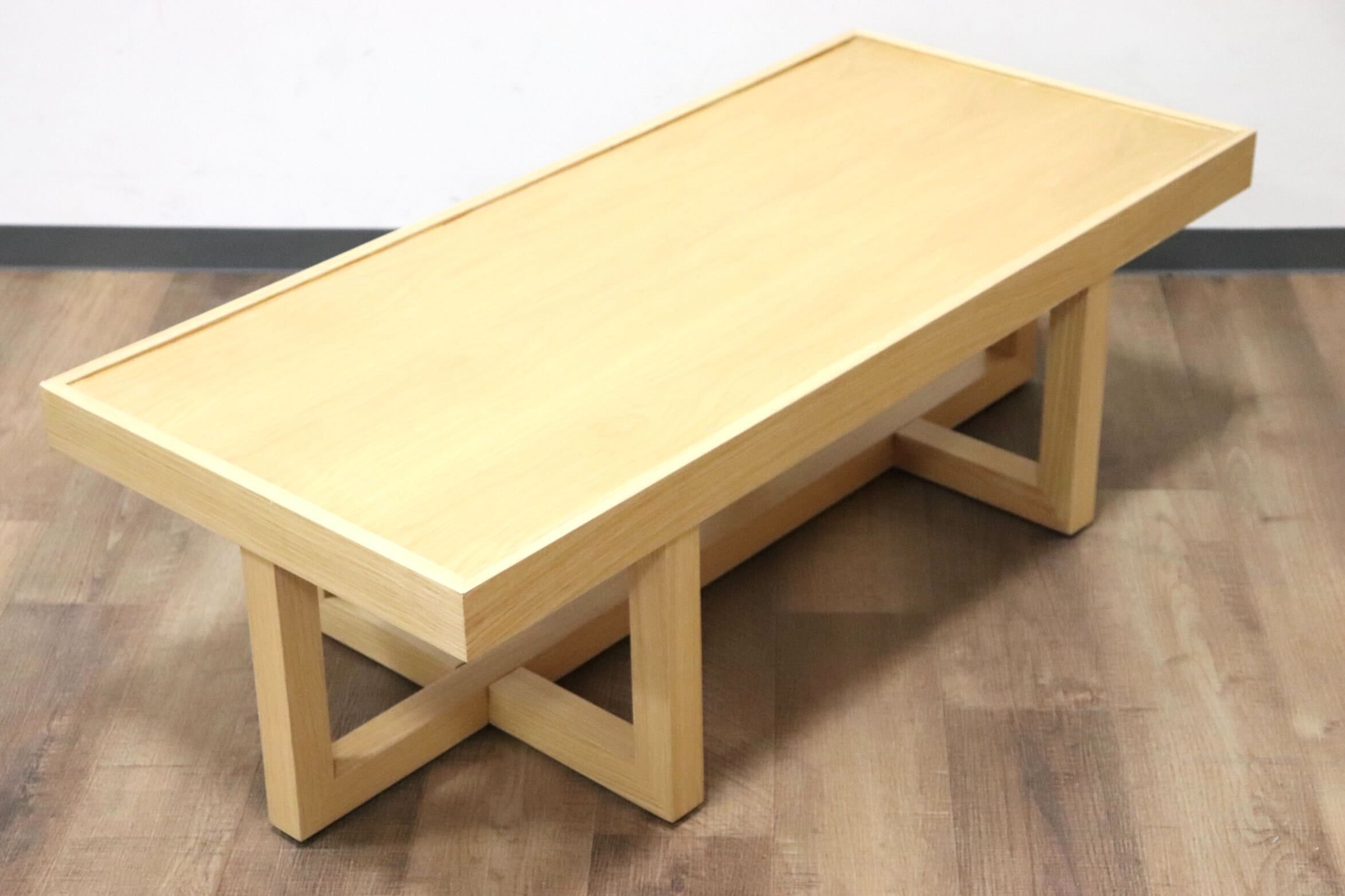 GMGN406○CHERRY / チェリー LT61-W リビングテーブル センターテーブル レッドオーク材 ナチュラル 桜屋工業 定価約4.5万 展示品