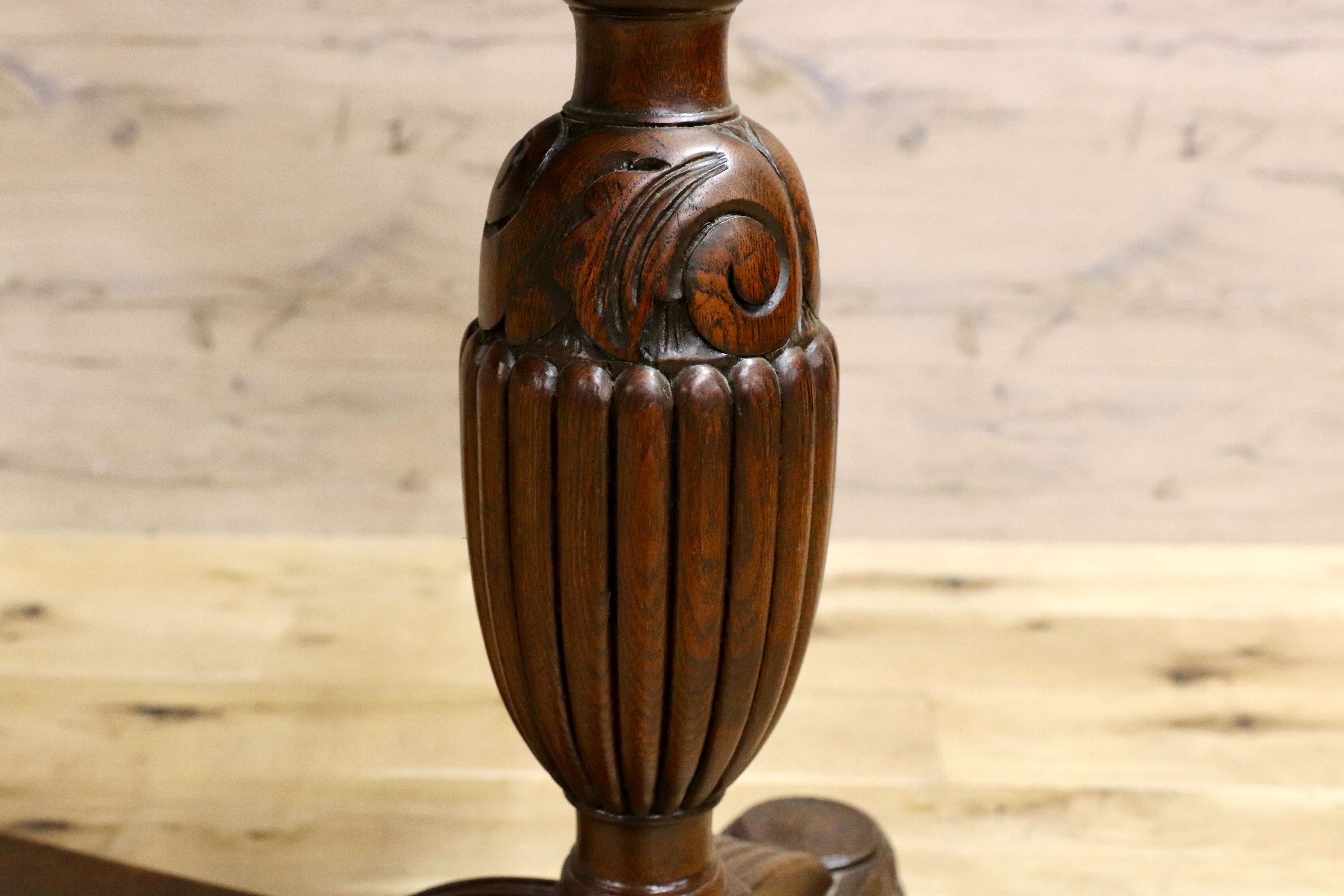 GMFK677○英国 イギリス アンティーク ダイニングテーブル 食卓テーブル オーク材 クラシック ヴィクトリアン様式 店舗什器 西洋