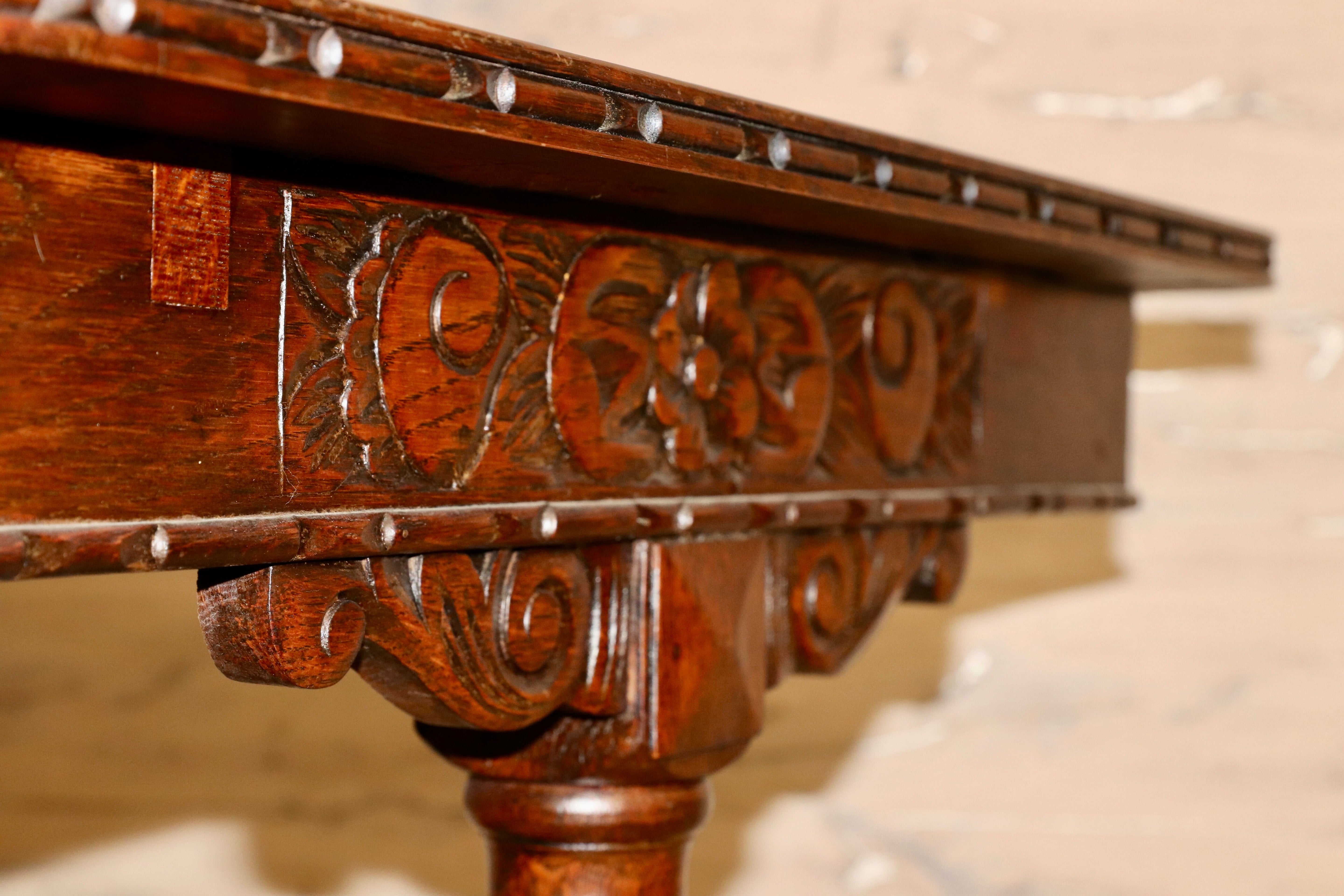 GMFK677○英国 イギリス アンティーク ダイニングテーブル 食卓テーブル オーク材 クラシック ヴィクトリアン様式 店舗什器 西洋