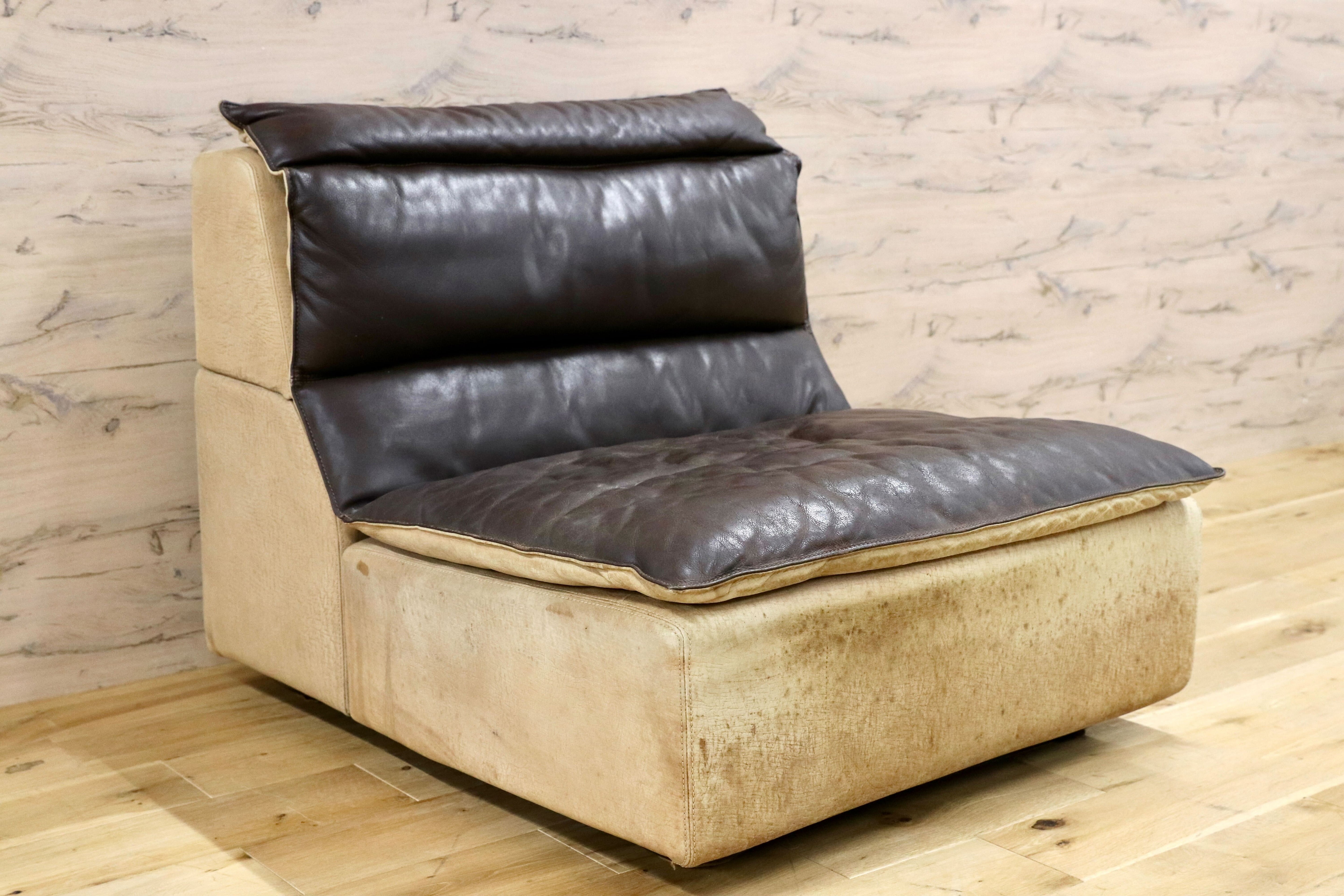 GMIK864E○rossi di albizzate / ロッシディアルビザーテ 1人掛けソファ シングルソファ 本革 ヴィンテージ イタリア 最高峰 約50万