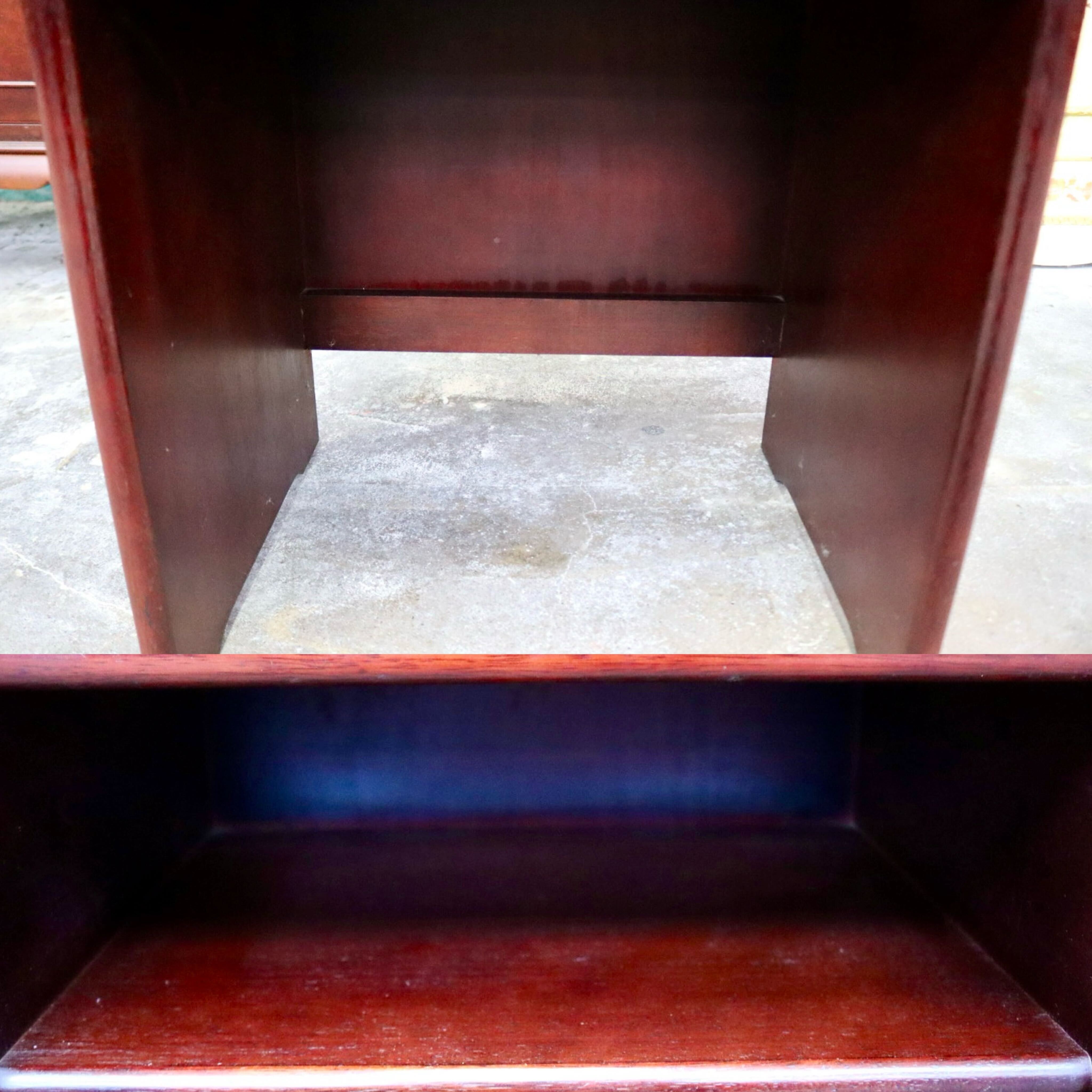 GMIK810B○karimoku / カリモク オールドカリモク 電話台 花台 サイドキャビネット 飾り棚 引き出し 木製 国産家具