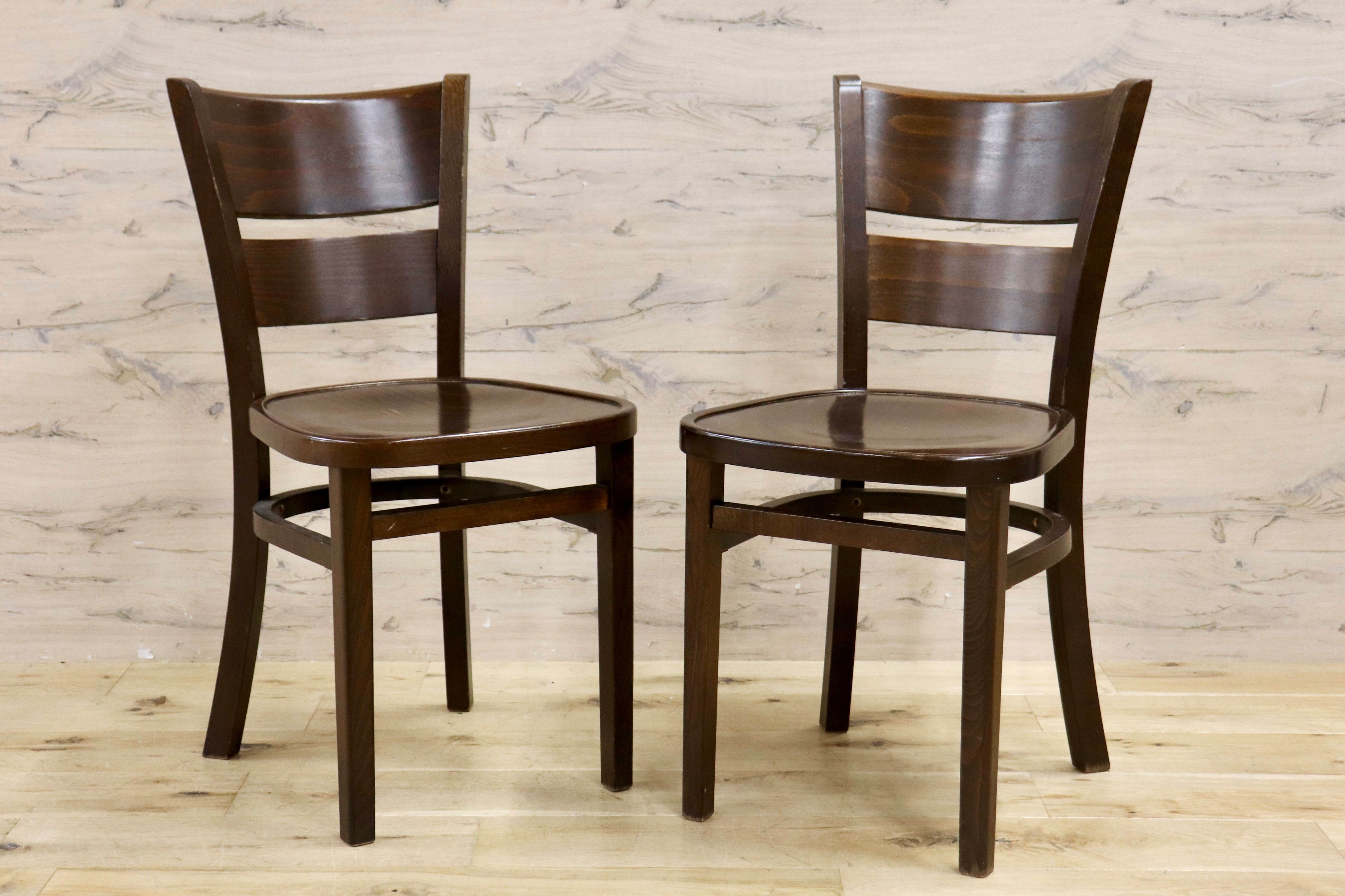 GMHK804A○FAMEG / ファーメグ FMG ダイニングチェア 2脚セット ベントウッド 椅子 曲木 ヴィンテージ アンティーク ポーランド 木製家具