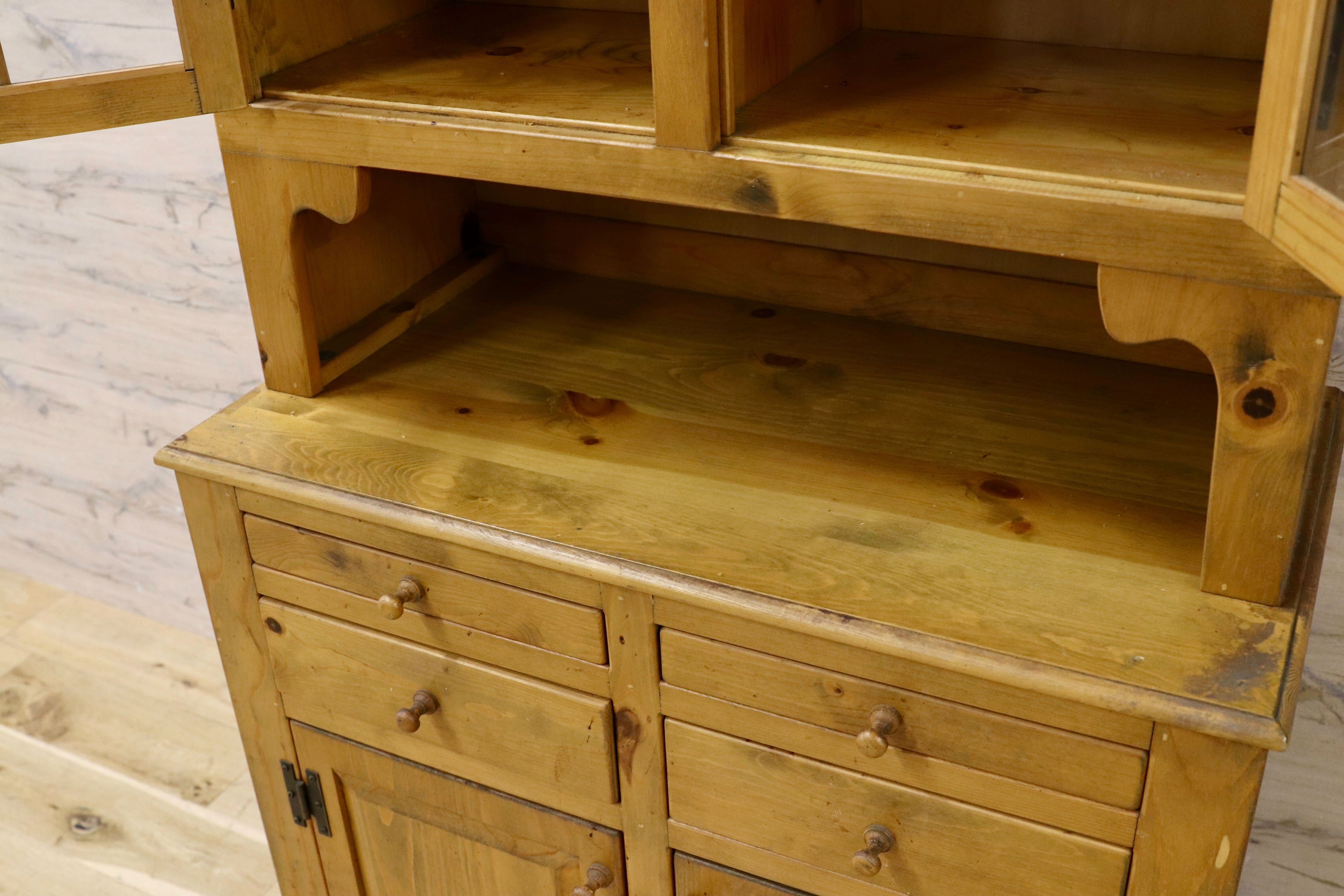 GMIK870A○アンファン カントリー パイン材 キャビネット 飾り棚 カフェテーブル ヴィンテージ