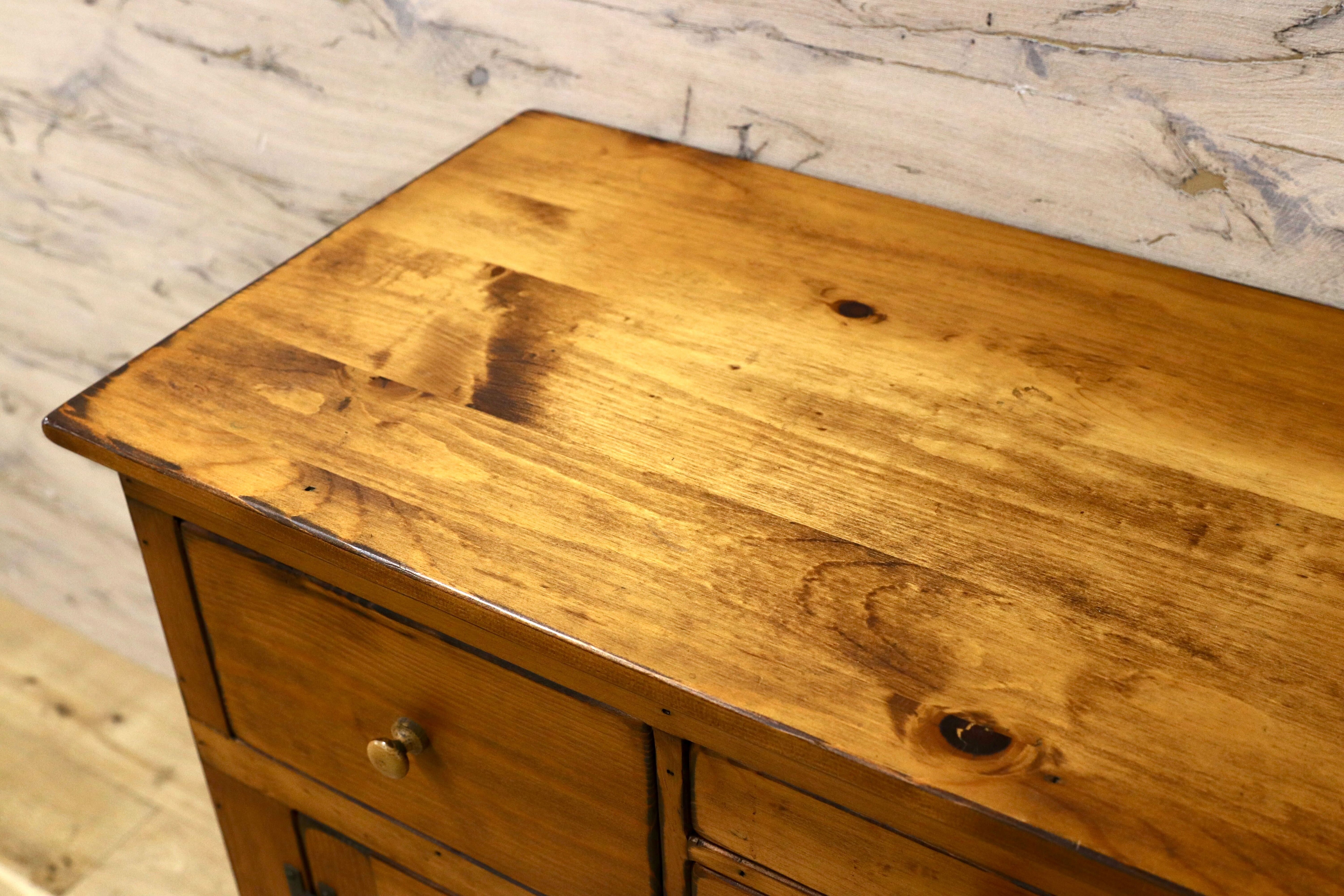 GMIK870B○アンファン カントリー パイン材 キャビネット サイドボード リビングボード チェスト ヴィンテージ