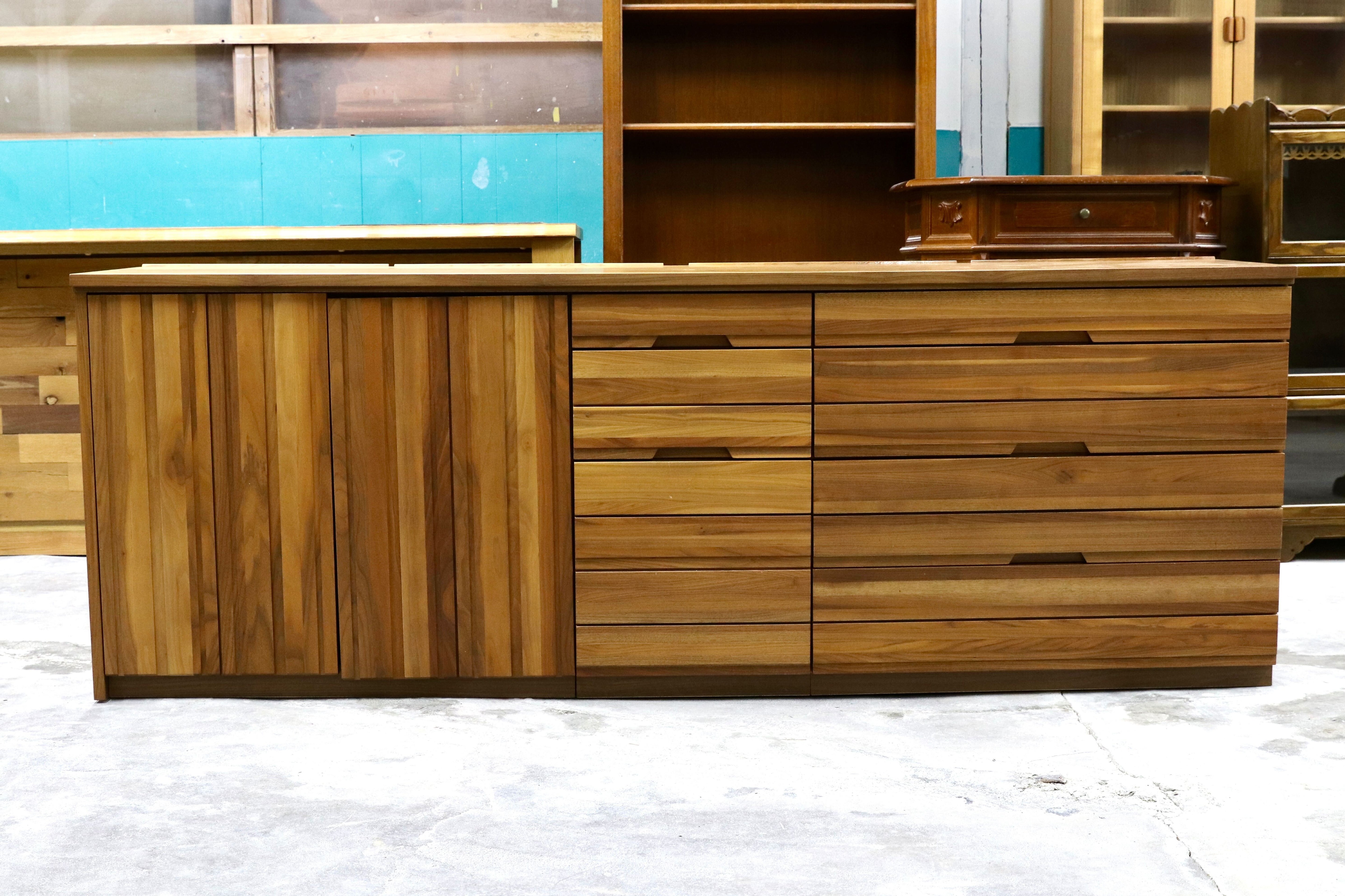 GMHK720○karimoku / カリモク SOLID BOARD JUST ミドルボード ユニット ウォールナット サイドボード リビング収納 約50万 使用半年