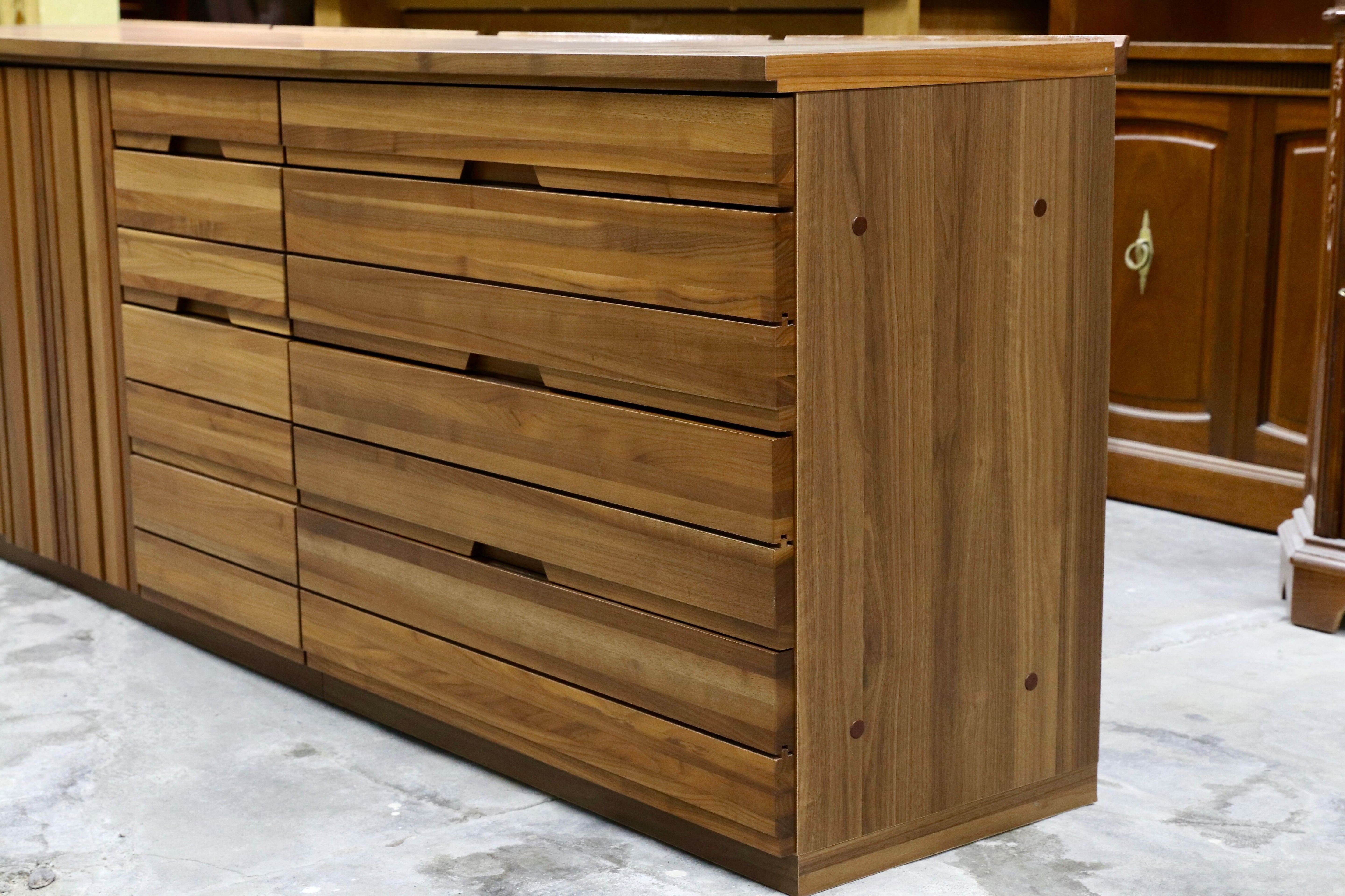 GMHK720○karimoku / カリモク SOLID BOARD JUST ミドルボード ユニット ウォールナット サイドボード リビング収納 約50万 使用半年