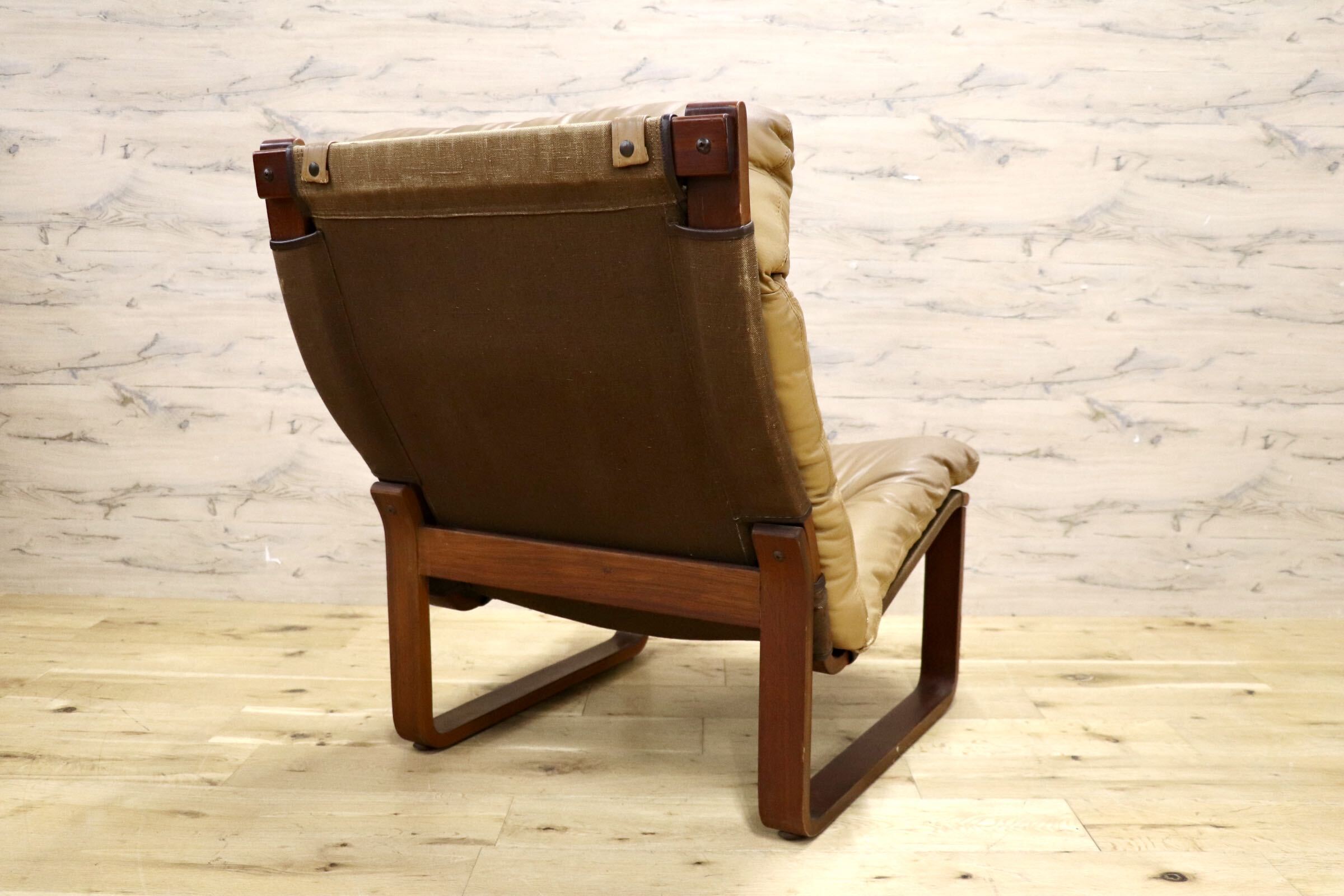 GMIK217○Tessa Furniture / テッサ・ファニチャー Angel エンゼル シングルソファ パーソナルチェア 本革 モダン ヴィンテージ 稀少