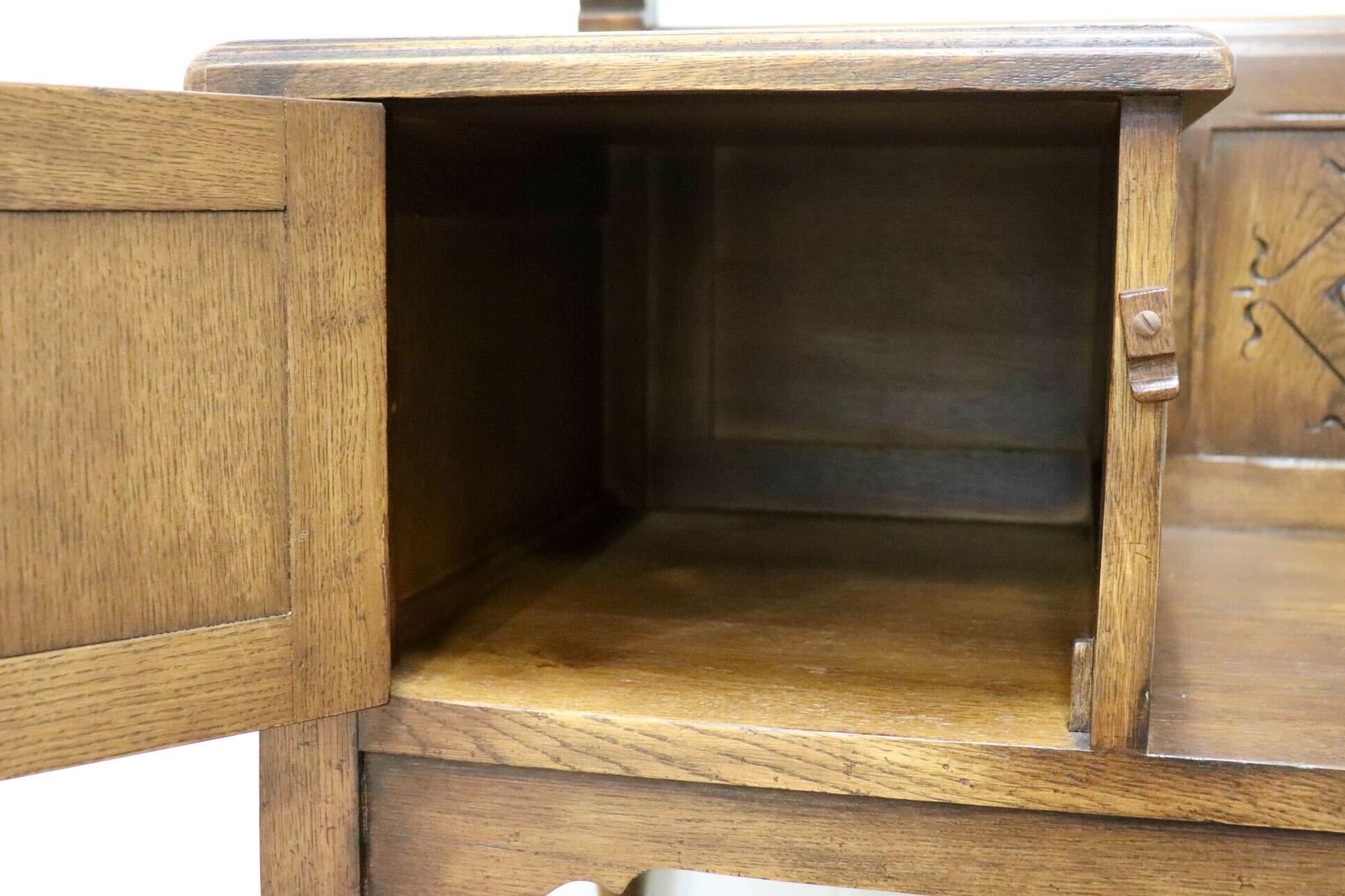 GMIS12○西洋 アンティーク イギリス テレフォンベンチ チェア 椅子 彫刻 レトロ ヨーロピアン クラシック ヴィンテージ オーク材