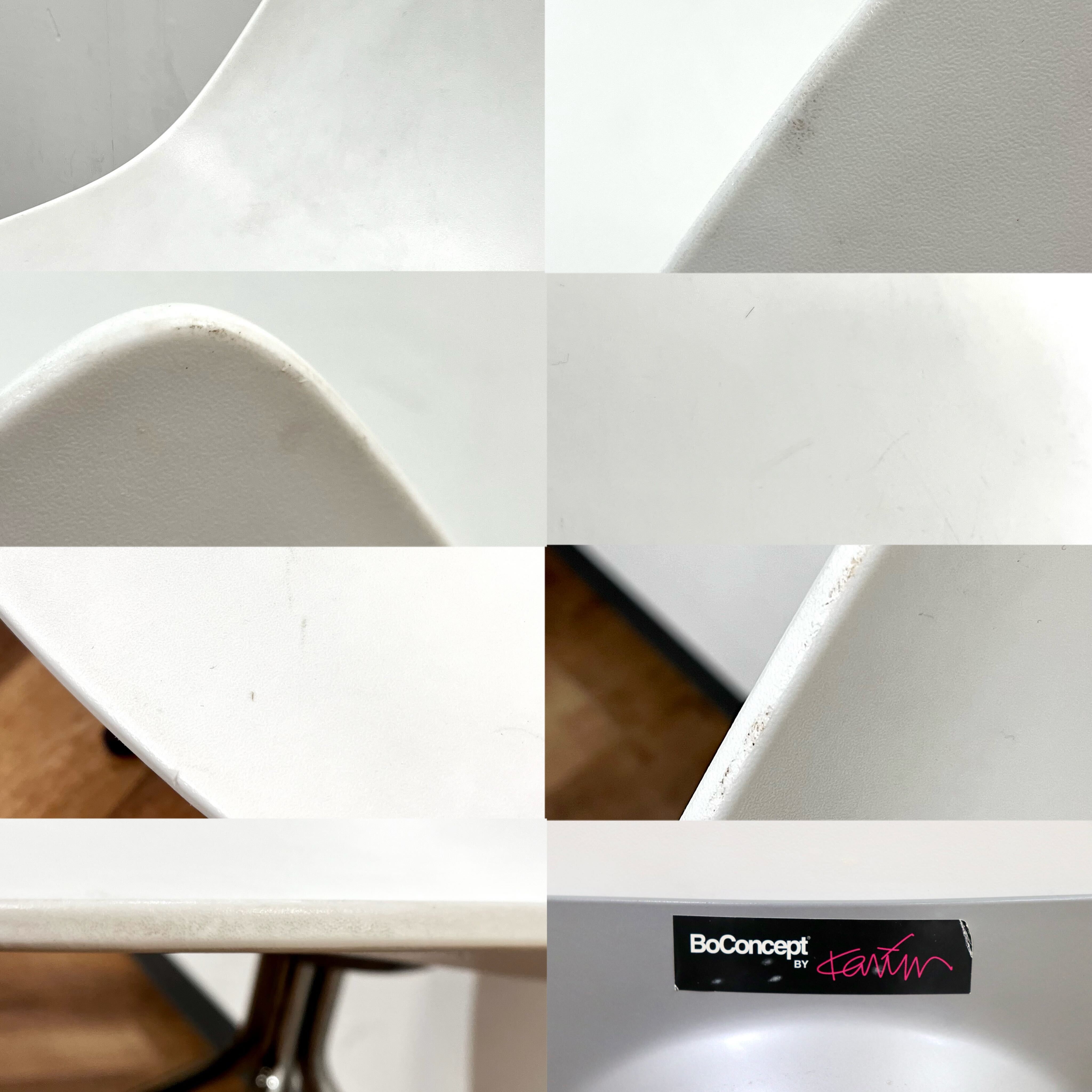 GMHH309B○BoConcept / ボーコンセプト OHawa オタワ ダイニングチェア 椅子 アームレスチェア 北欧 デンマーク ホワイト 約3.7万