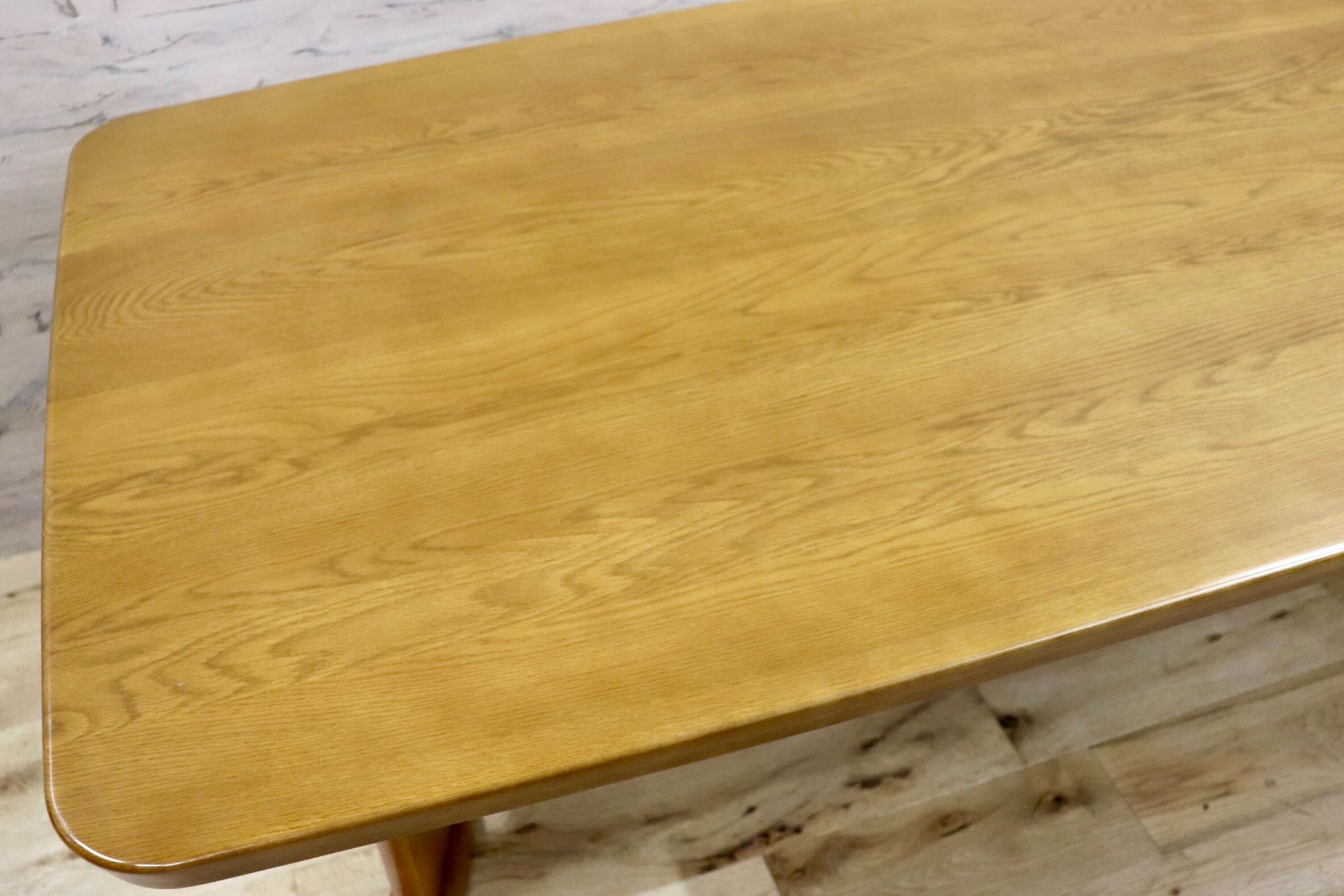 GMHH82A○浜本工芸 / HAMAMOTO ダイニングテーブル 食卓テーブル 作業台 楢材 ダークオーク色 和モダン カントリー 国産家具 定価約22万