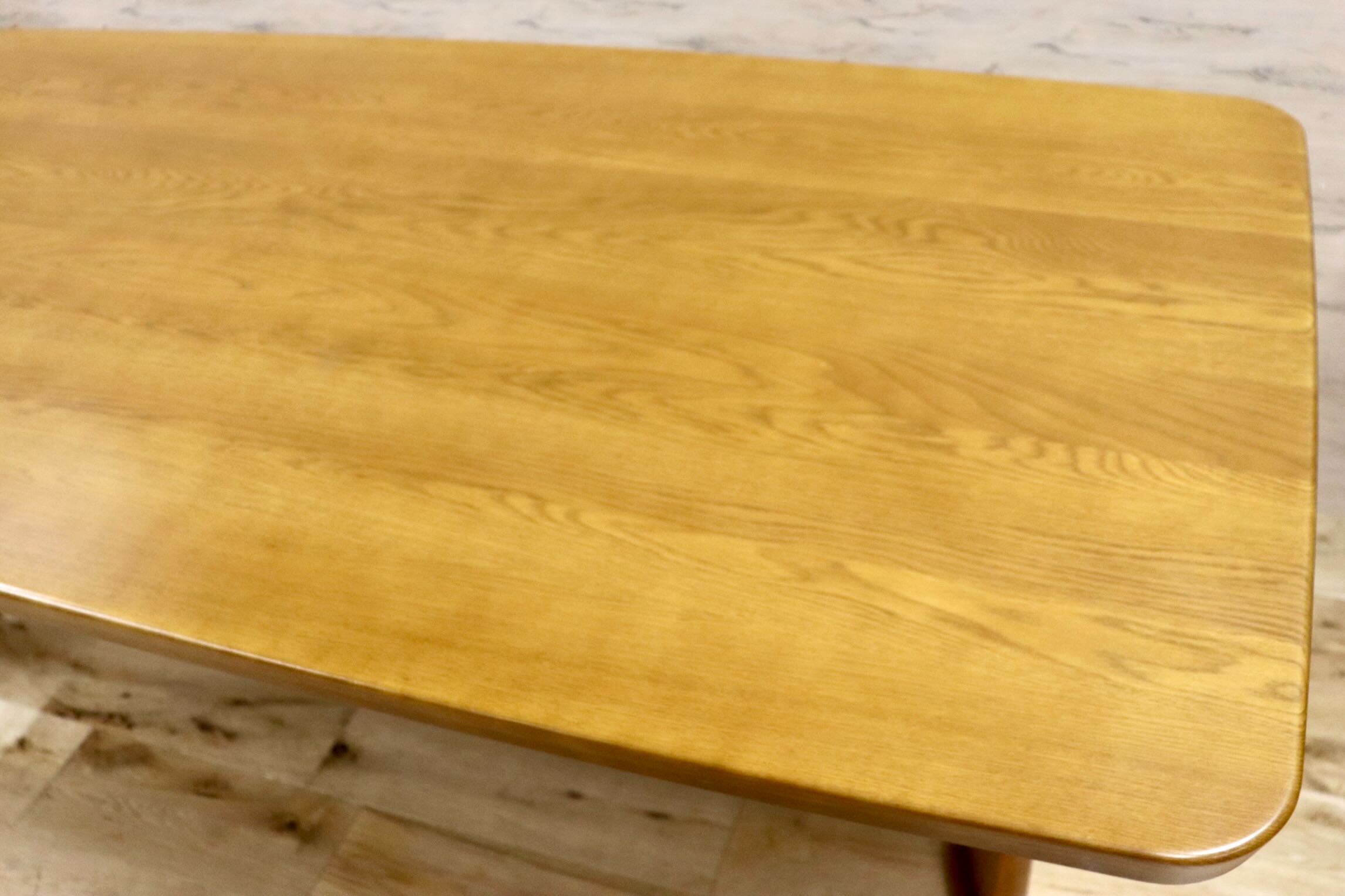 GMHH82A○浜本工芸 / HAMAMOTO ダイニングテーブル 食卓テーブル 作業台 楢材 ダークオーク色 和モダン カントリー 国産家具 定価約22万