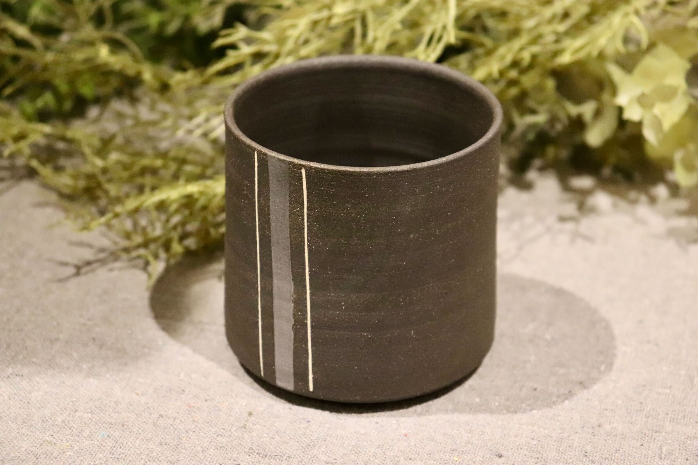 GMIO218B◯市野悟窯 丹波焼 焼酎カップ 市野哲次 陶器 酒器 伝統工芸 丹波篠山 未使用