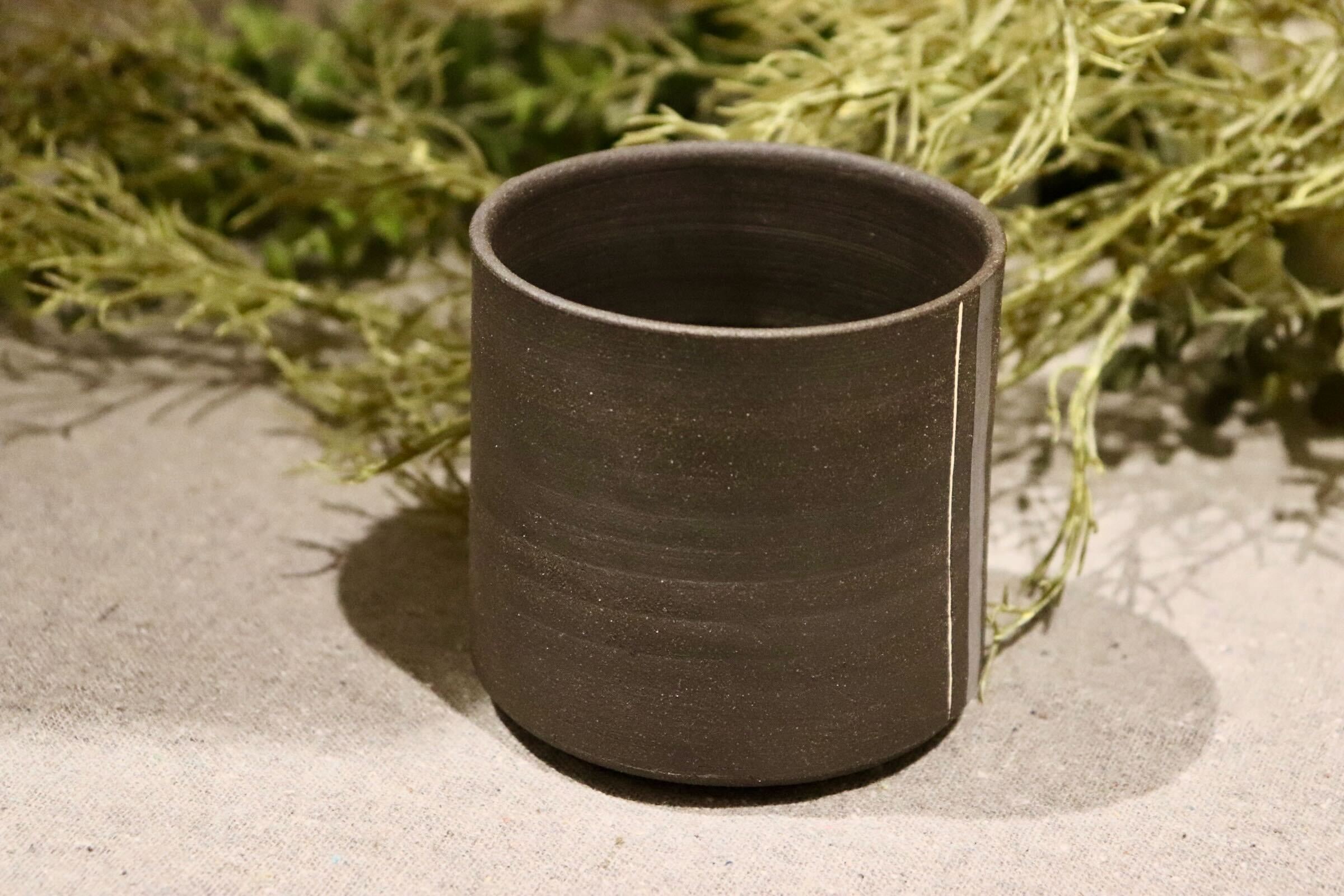 GMIO218B◯市野悟窯 丹波焼 焼酎カップ 市野哲次 陶器 酒器 伝統工芸 丹波篠山 未使用