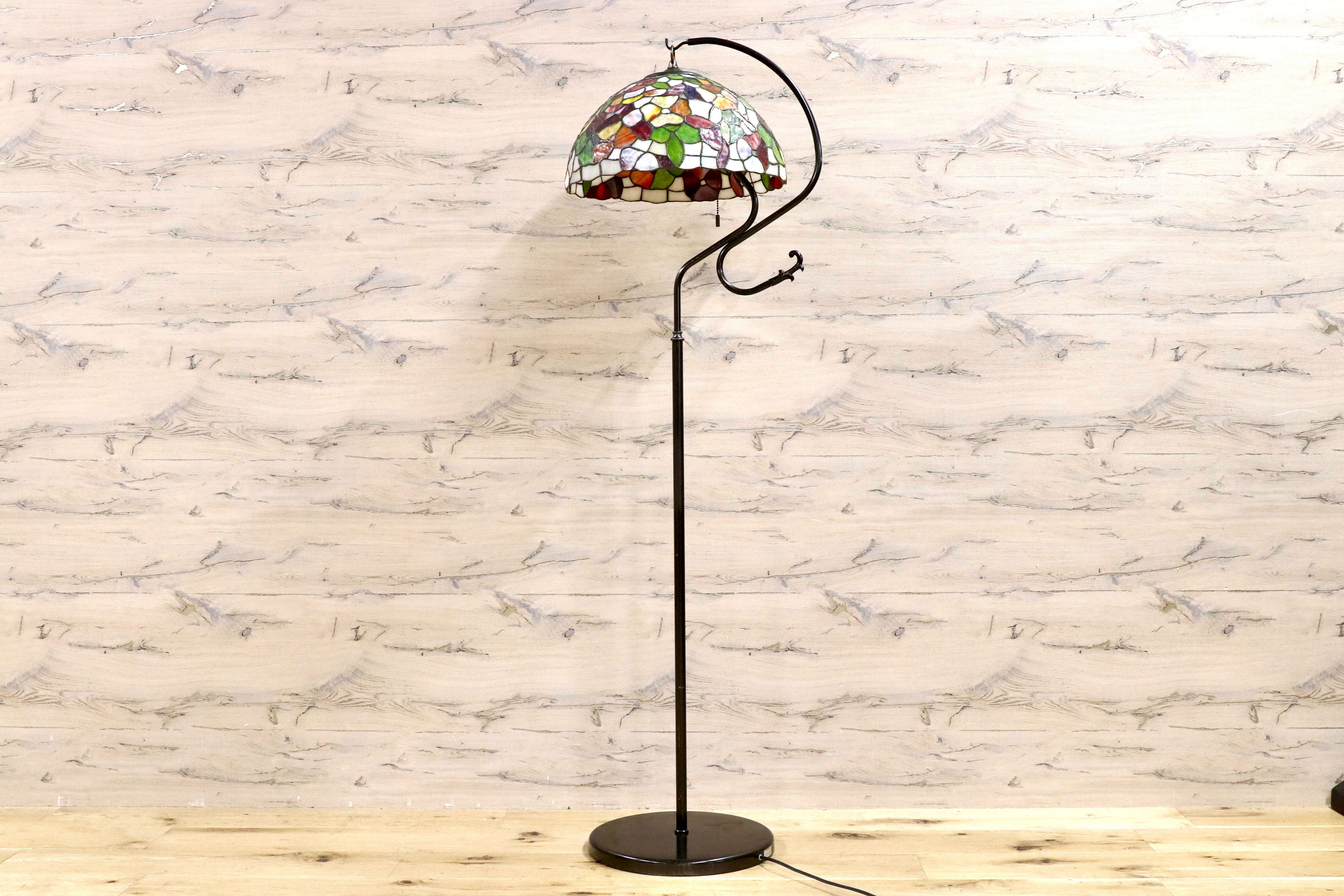 GMGK462○world's tiffany stained house ステンドグラス 照明 フロアライト