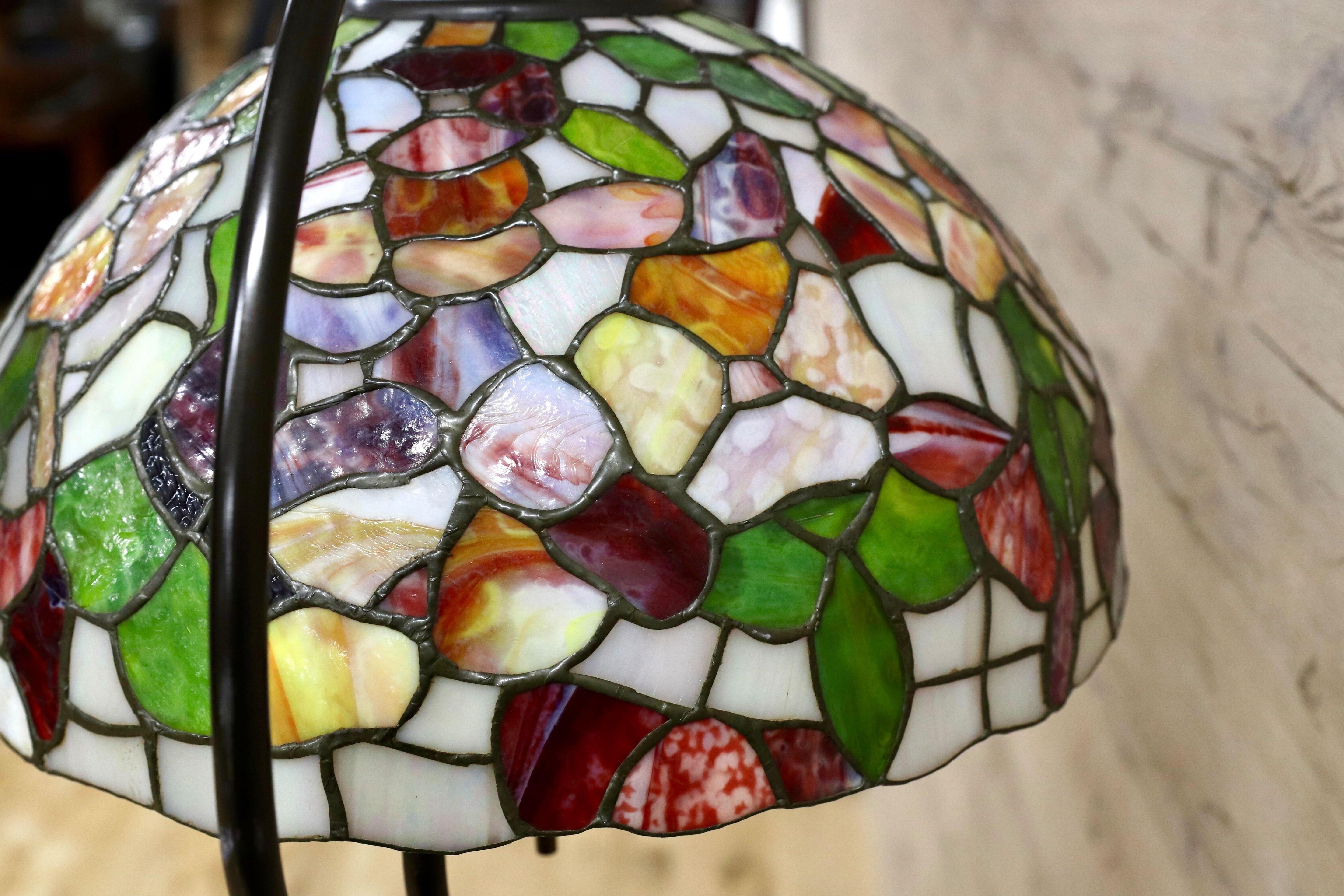 GMGK462○world's tiffany stained house ステンドグラス 照明 フロアライト