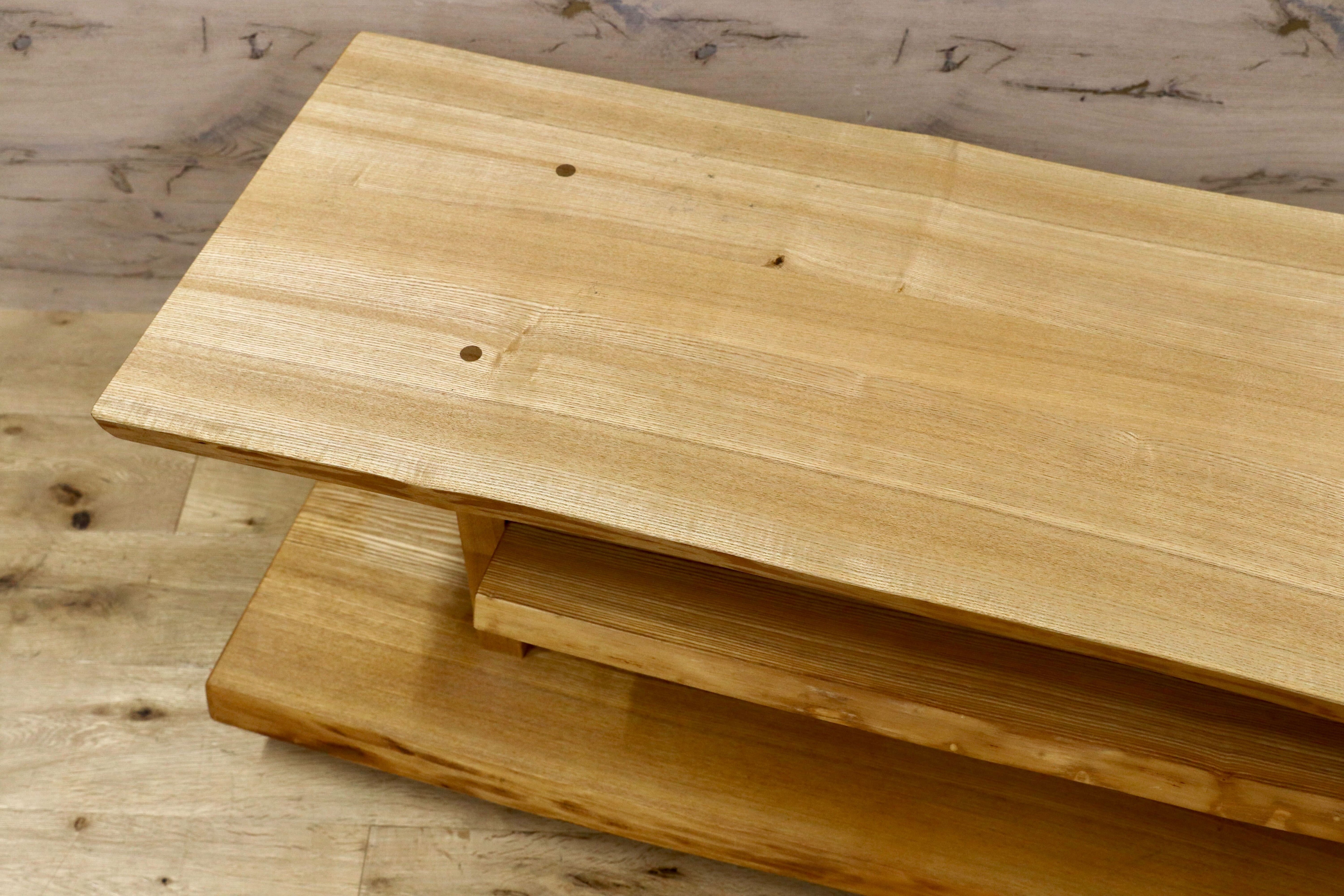 GMHH207○da BOSCO / ダ ボスコ ローボード リビングボード テレビボード TVボード AVボード タモ無垢材 キャスター付き カントリー