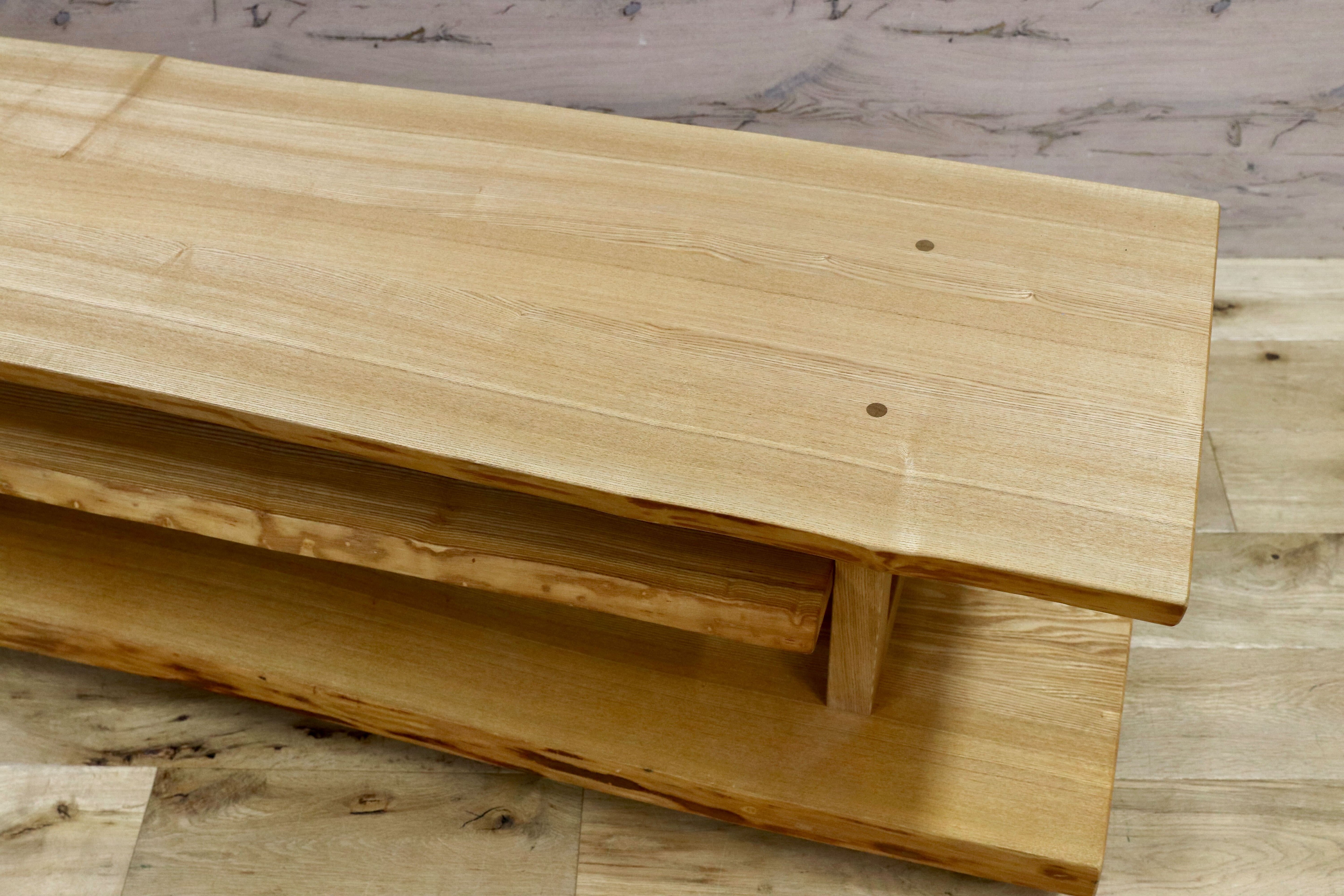 GMHH207○da BOSCO / ダ ボスコ ローボード リビングボード テレビボード TVボード AVボード タモ無垢材 キャスター付き カントリー