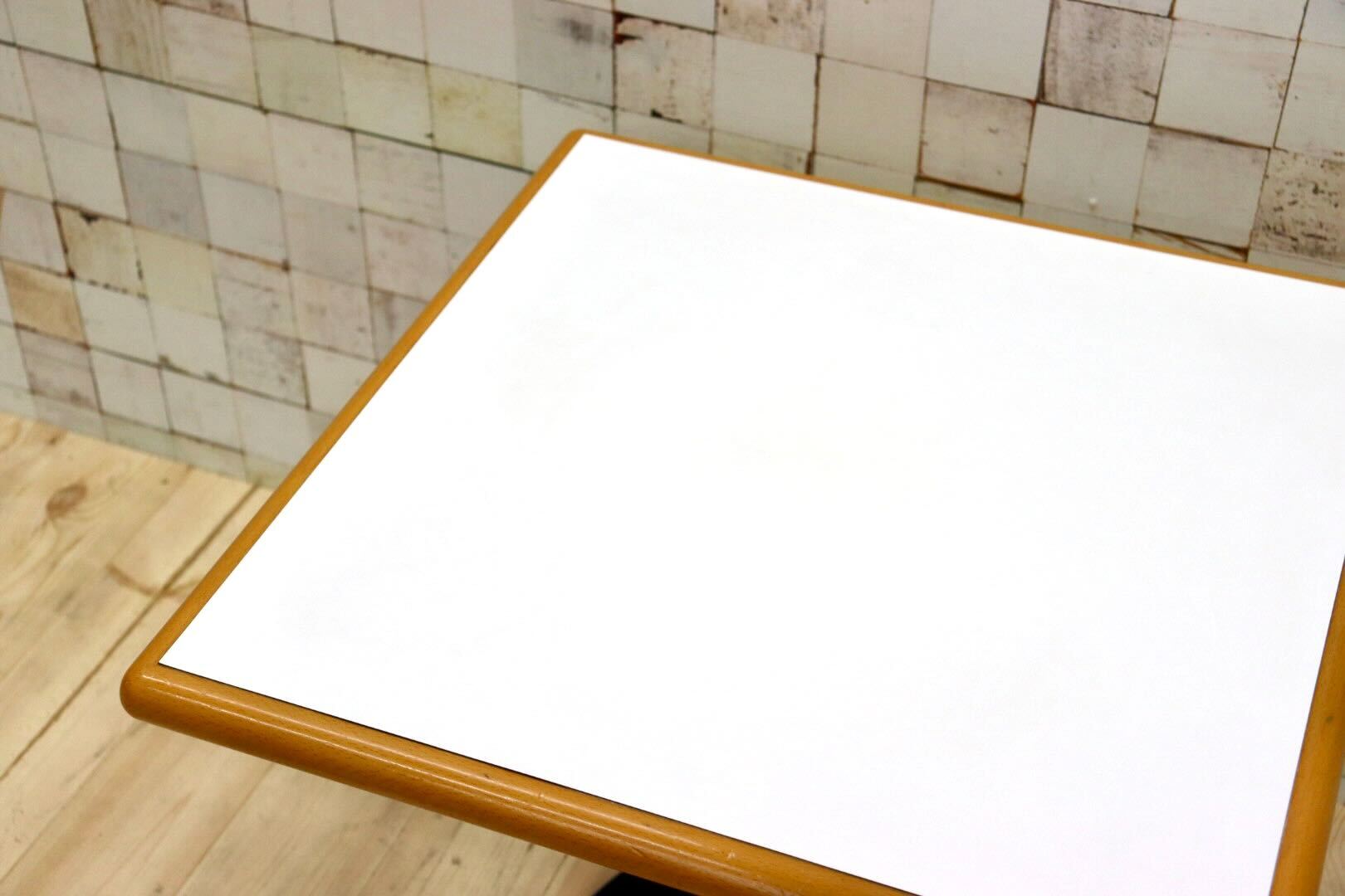 GMGK564A○阪急百貨店 レトロ カフェテーブル サイドテーブル スクエアテーブル 店舗什器 オフィス テラス カフェ ヴィンテージ