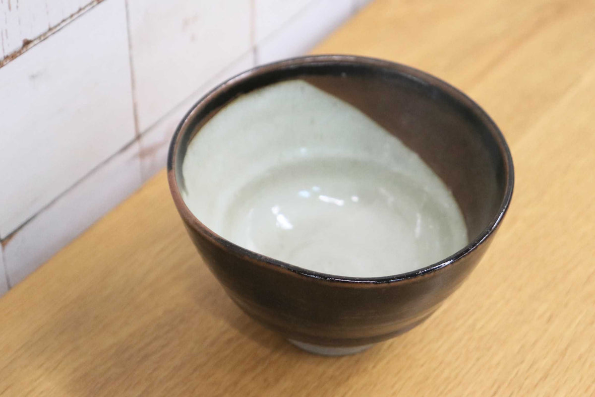 GMJS339B◯膳所焼 陽炎園 ぜぜ 遠州七窯 飯碗 茶碗 抹茶碗 茶道具 和食器 陶器 伝統工芸