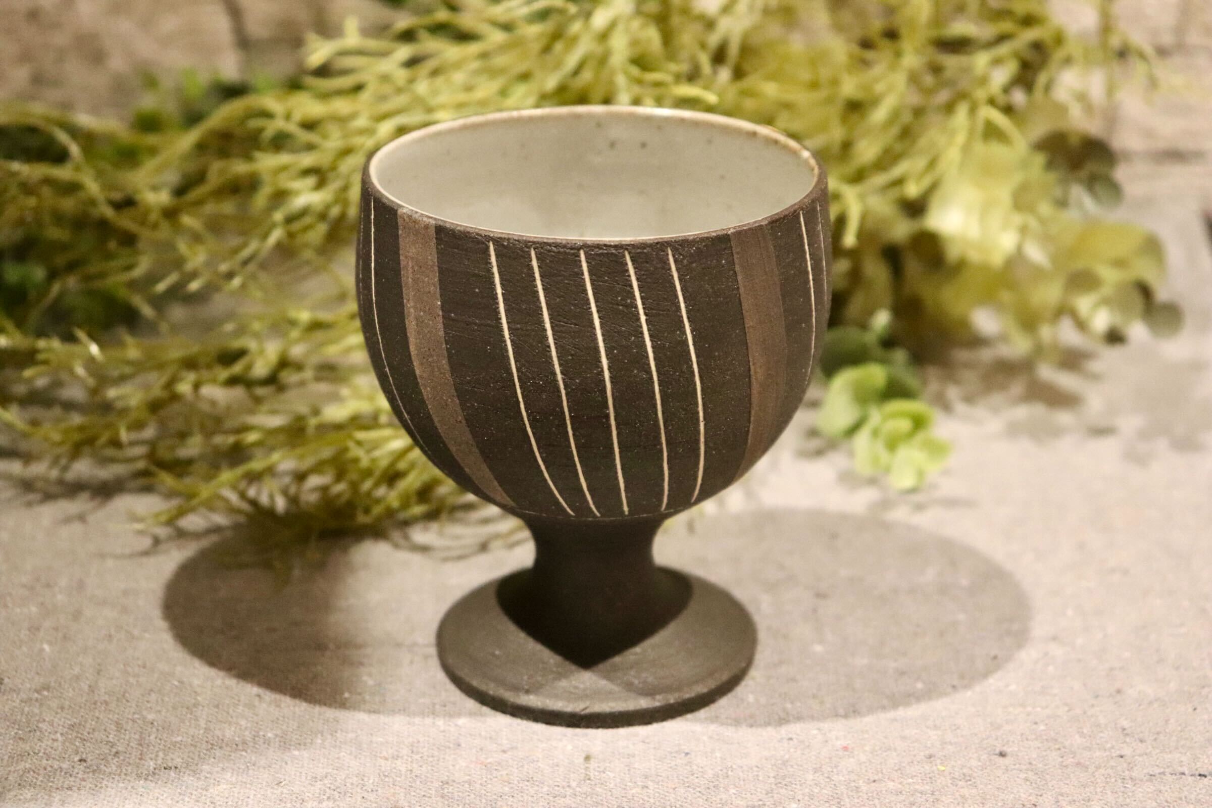 GMIO216B◯市野悟窯 丹波焼 ワインカップ 市野哲次 陶器 酒器 伝統工芸 丹波篠山 未使用
