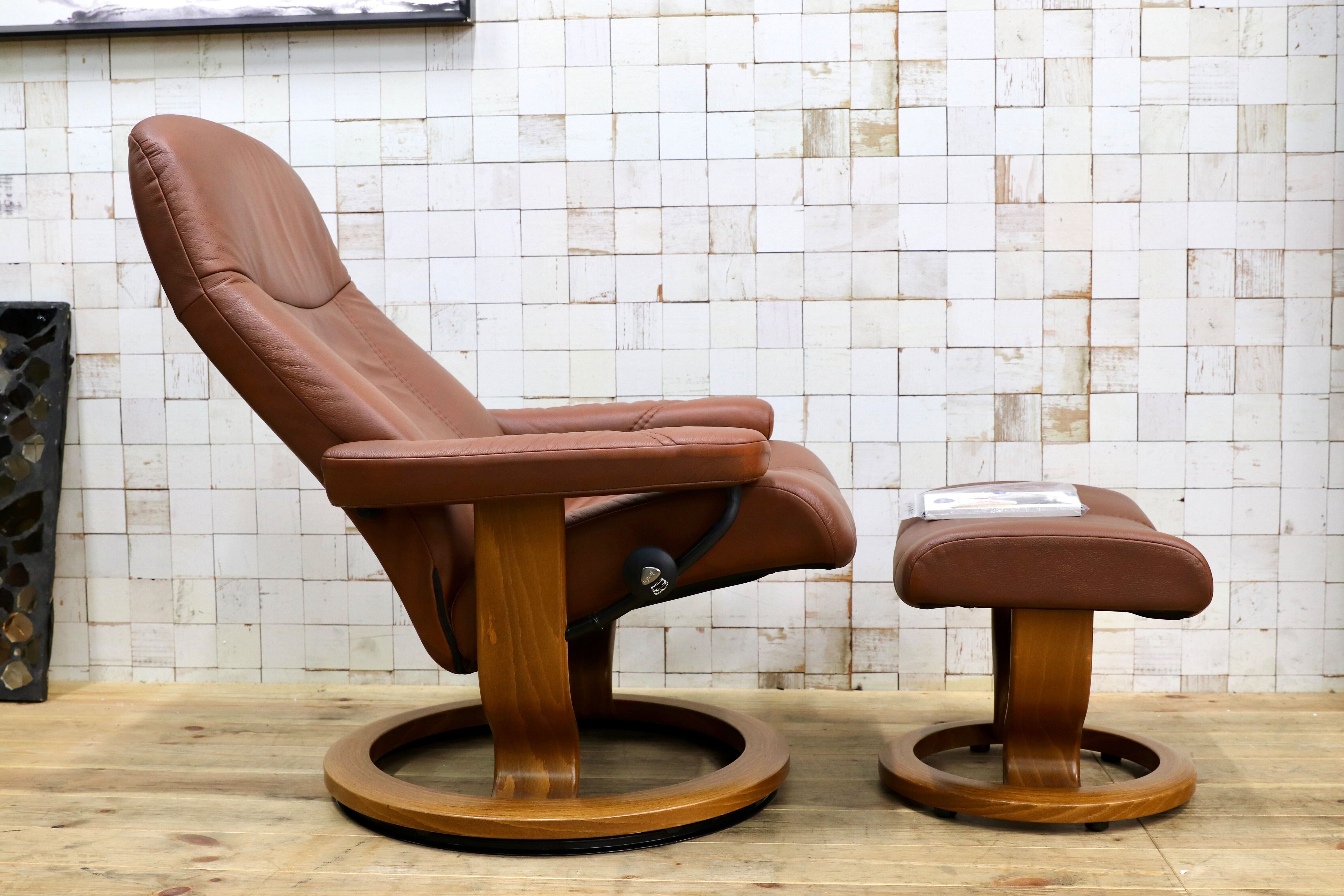 GMIS505○EKORNES / エコーネス コンサル ブラウン 1人掛けソファ リクライニングチェア パーソナルチェア 北欧 ノルウェー