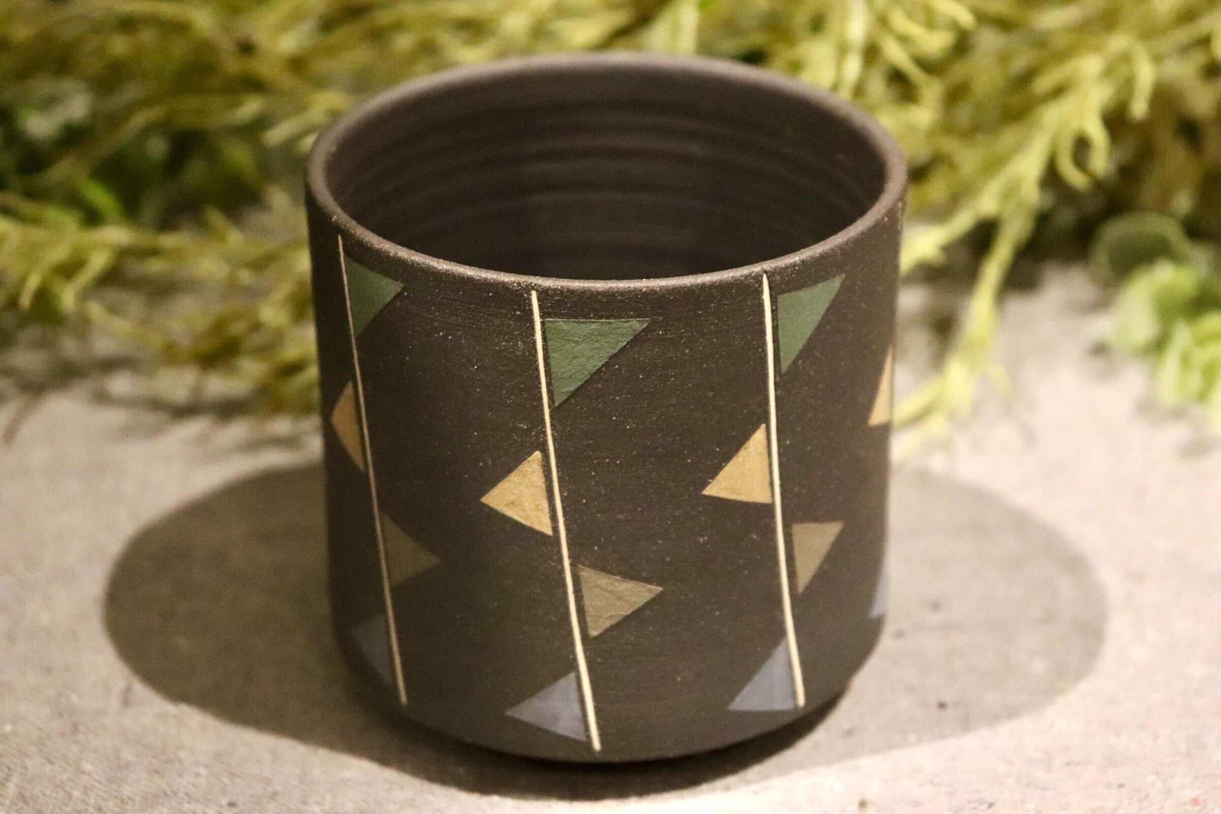 GMIO88A◯市野悟窯 丹波焼 ビアカップ 市野哲次 陶器 酒器 伝統工芸 丹波篠山 未使用