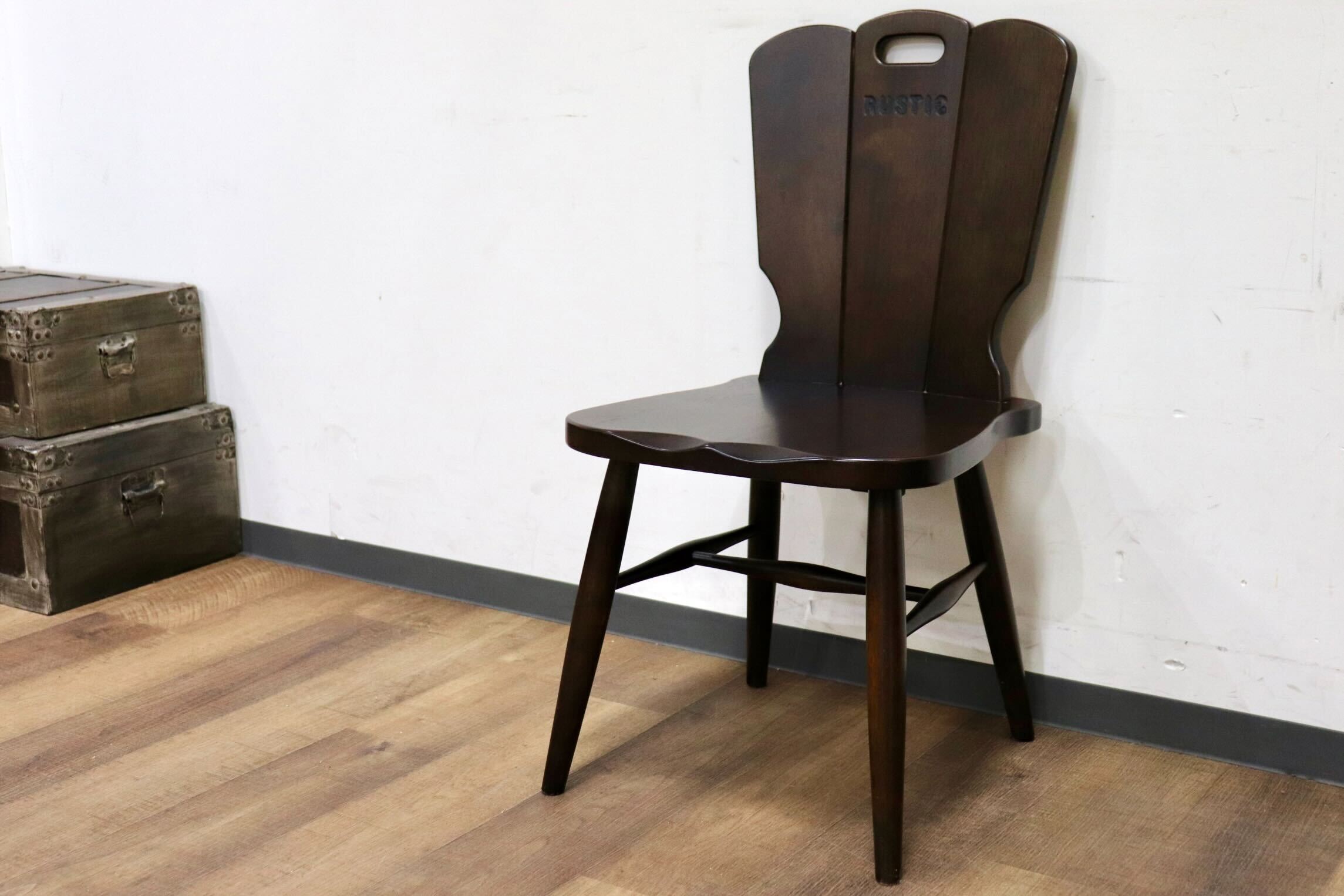 GMIS9○karimoku / カリモク RUSTIC ルスティック 椅子 チェア ダイニングチェア ヴィンテージ レトロ カントリー 国産家具