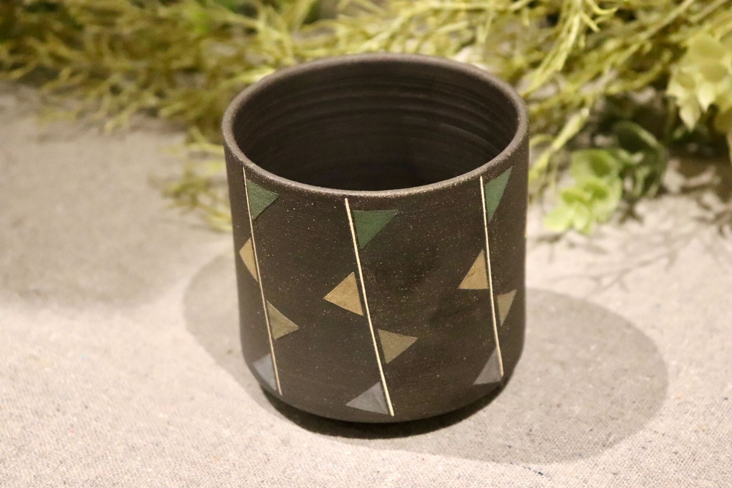 GMIO88A◯市野悟窯 丹波焼 ビアカップ 市野哲次 陶器 酒器 伝統工芸 丹波篠山 未使用