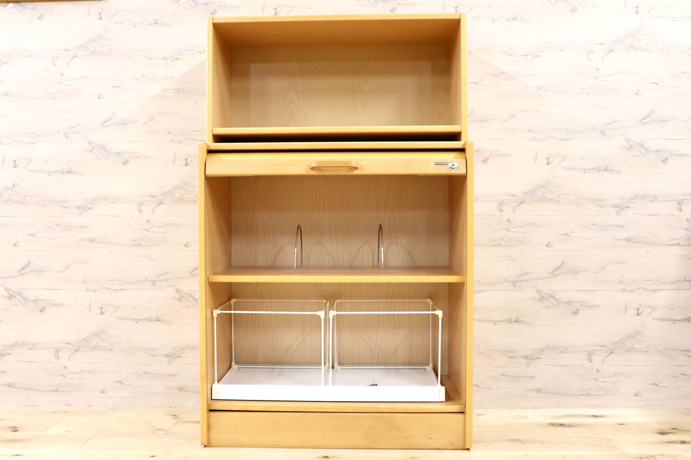 GMHH94B○HOV DOKKA / ホブドッカ キャビネット ロールアップ 型 蛇腹 収納棚 オフィス 什器 北欧 ノルウェー ナチュラル 北欧ヴィンテージ