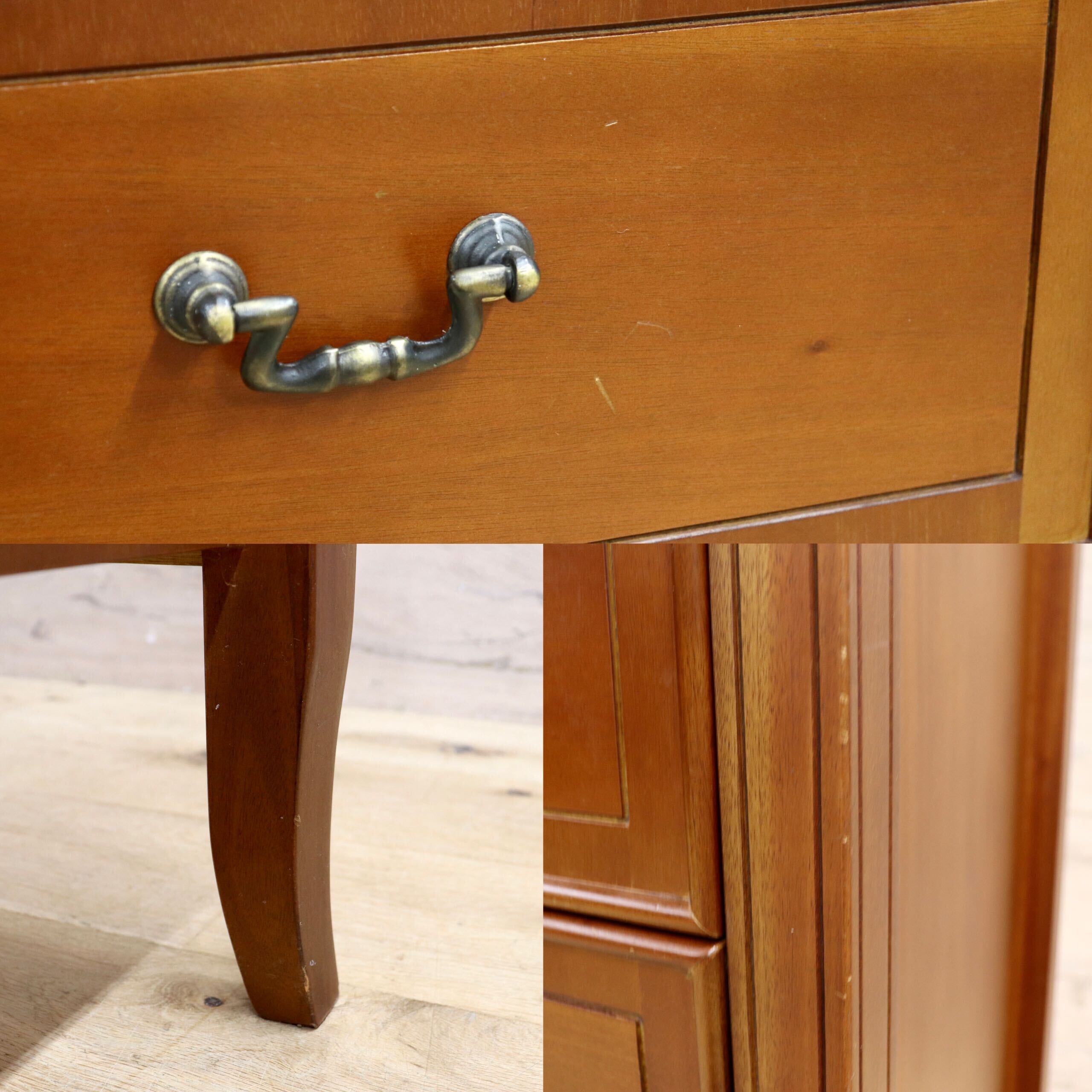 GMIH297○曙工芸 サポーレ 5段チェスト 2315 サイドチェスト 引き出し 収納 チェスト アンティーク調 クラシック インテリア