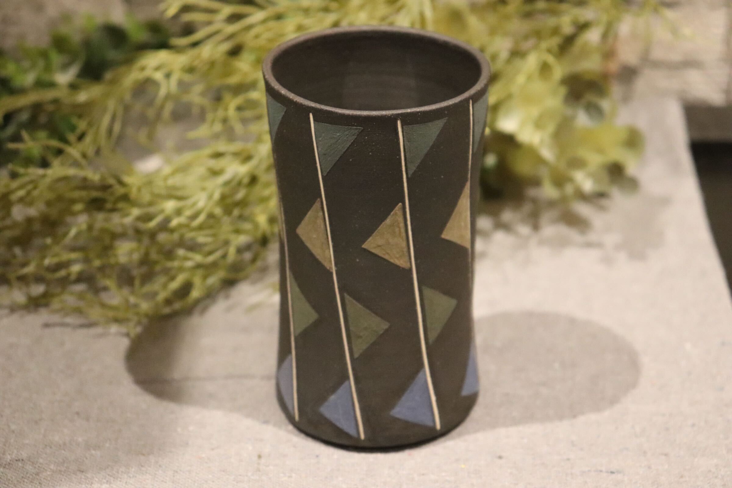 GMIO87A◯市野悟窯 丹波焼 ビアカップ 市野哲次 陶器 酒器 伝統工芸 丹波篠山 未使用