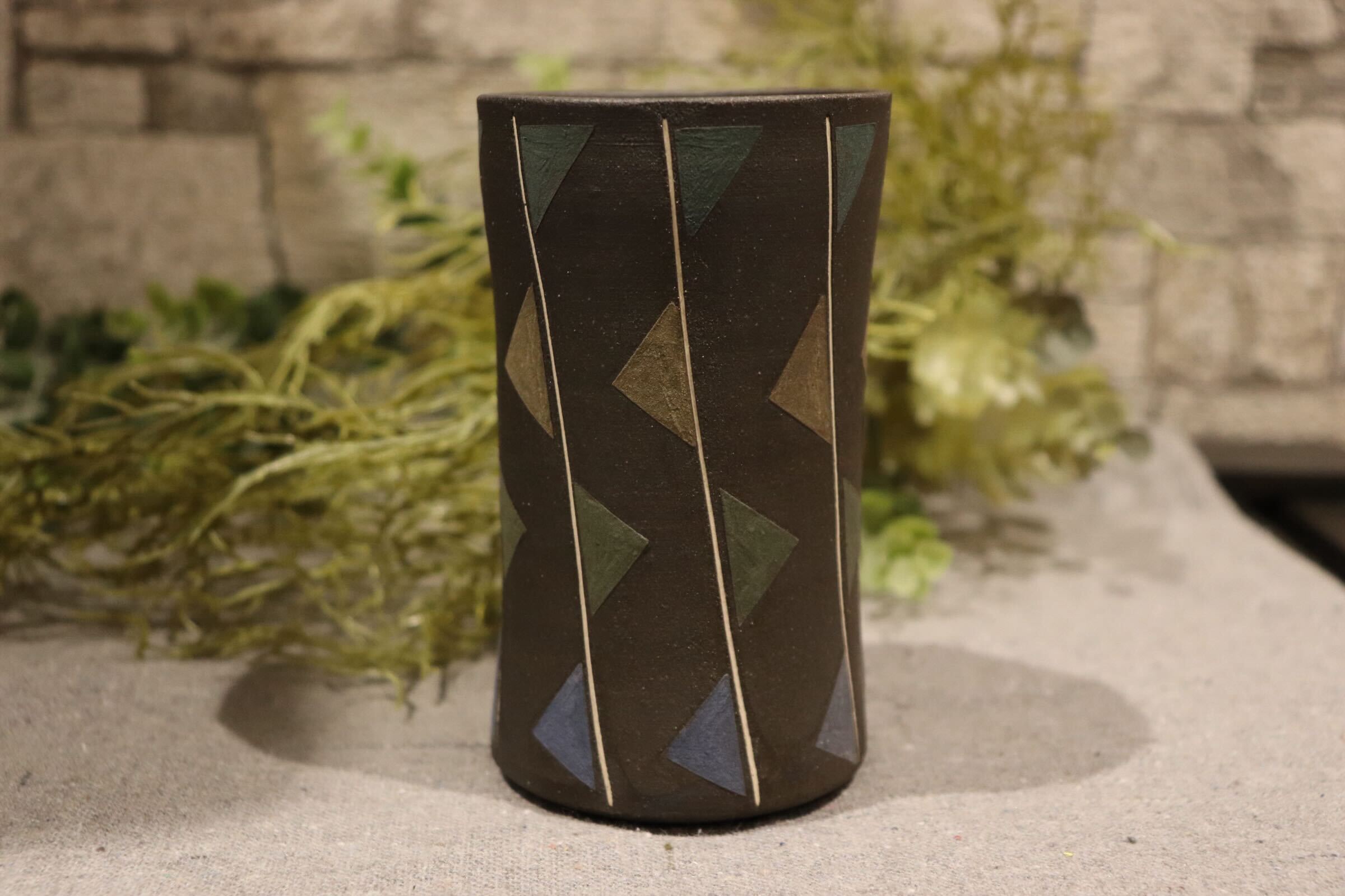 GMIO87A◯市野悟窯 丹波焼 ビアカップ 市野哲次 陶器 酒器 伝統工芸 丹波篠山 未使用