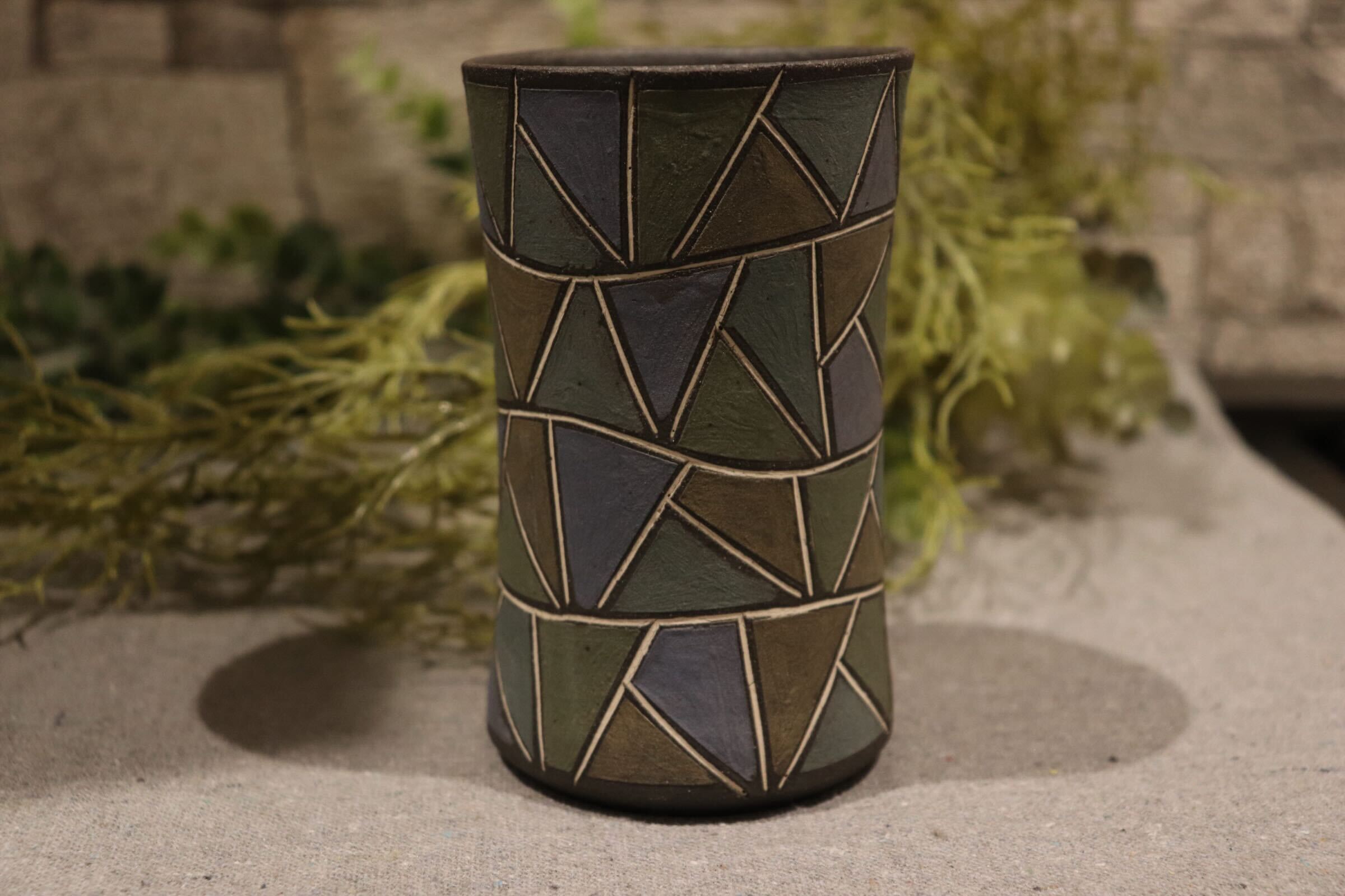 GMIO87C◯市野悟窯 丹波焼 ビアカップ 市野哲次 陶器 酒器 伝統工芸 丹波篠山 未使用