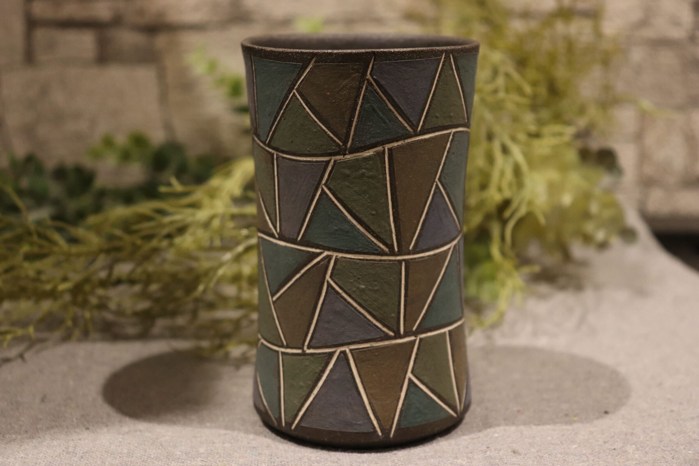 GMIO87C◯市野悟窯 丹波焼 ビアカップ 市野哲次 陶器 酒器 伝統工芸 丹波篠山 未使用