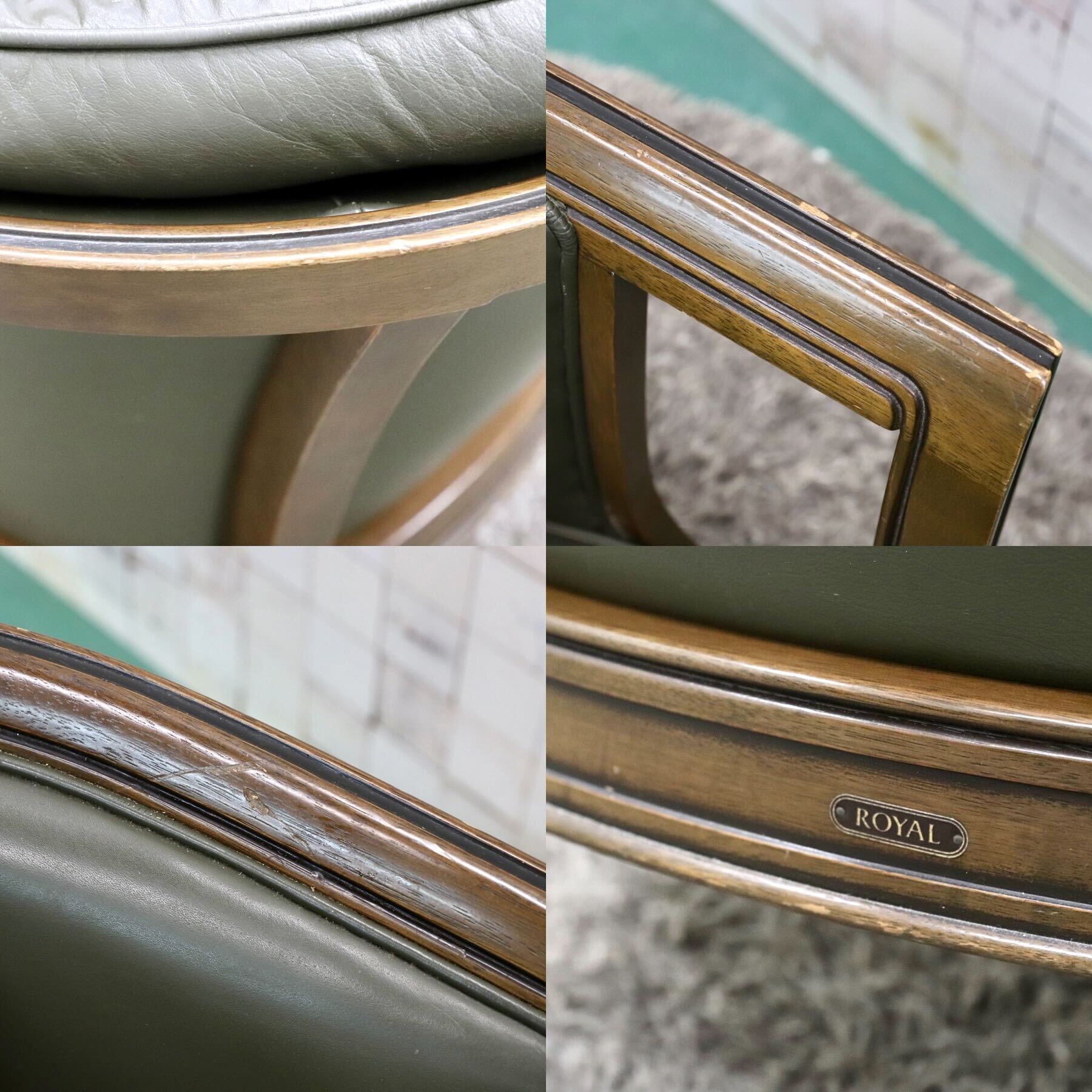 GMGK339B○maruni / マルニ ROYAL ロイヤル シャルル 地中海 1人掛けソファ ラウンジチェア 本革 クラシック 国産家具 定価約43万