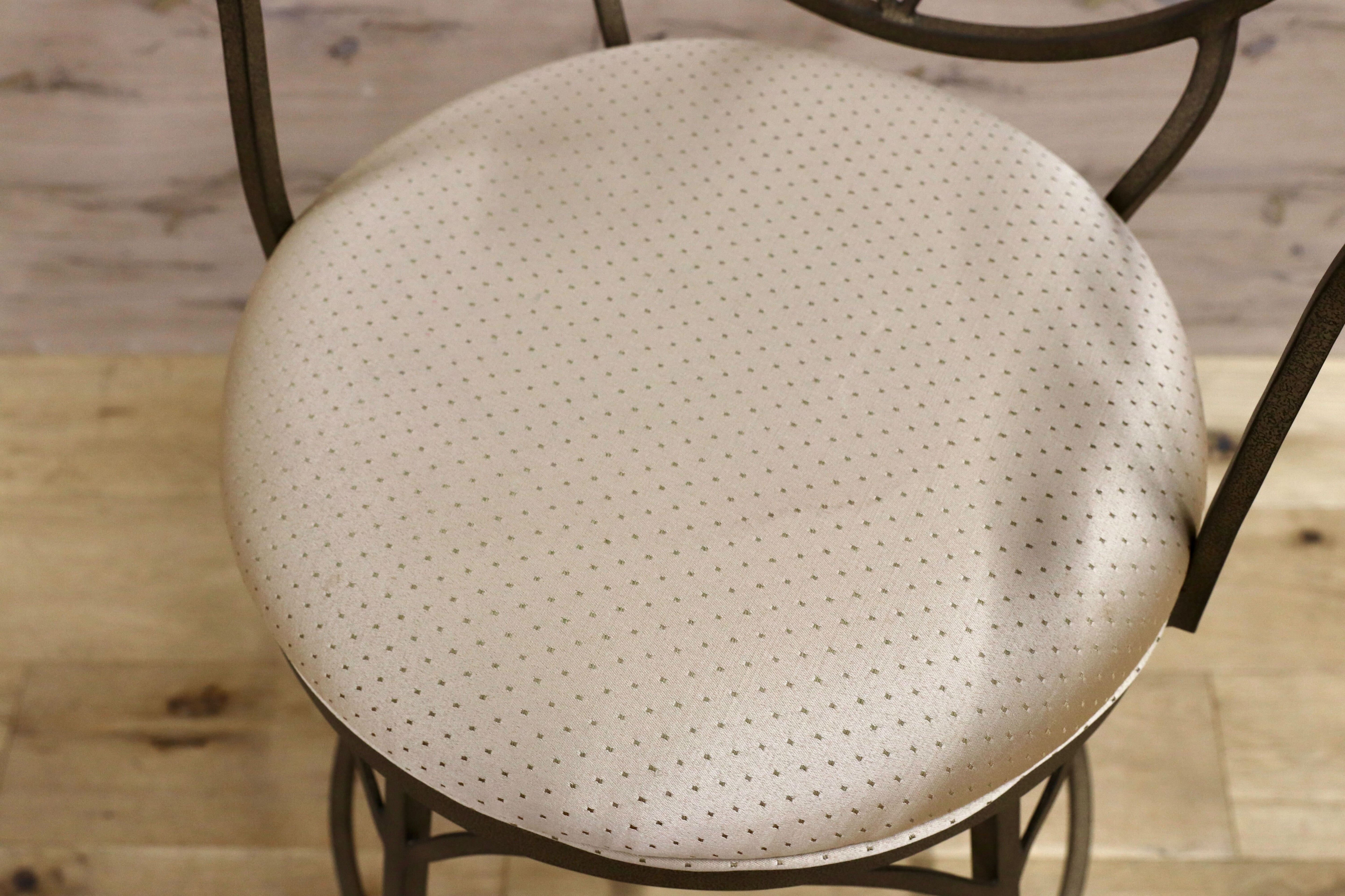 GMHO16B○DREXEL HERITAGE / ドレクセルヘリテイジ 特注 カウンターチェア アイアンチェア ハイチェア 回転チェア インダストリアル 希少