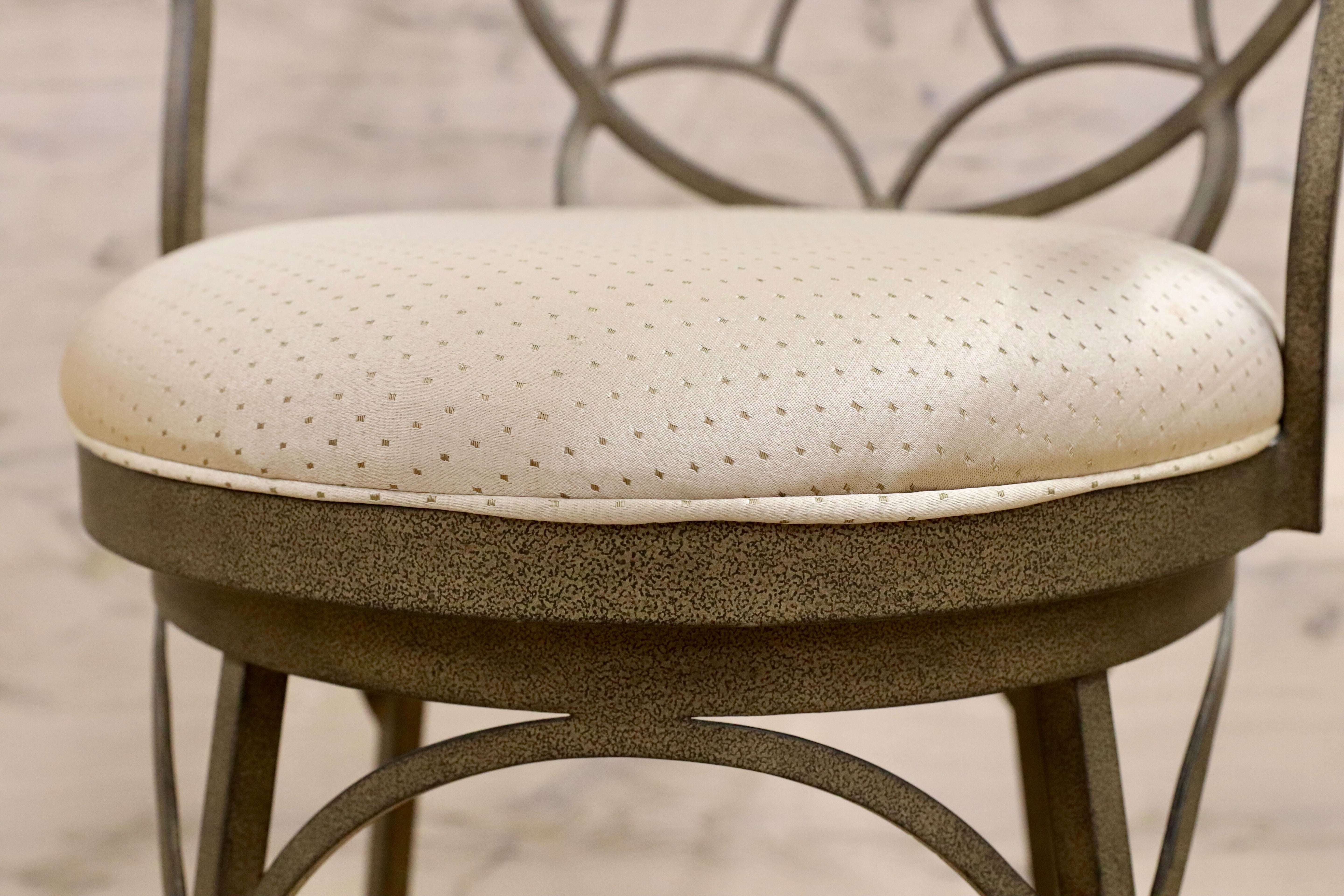 GMHO16B○DREXEL HERITAGE / ドレクセルヘリテイジ 特注 カウンターチェア アイアンチェア ハイチェア 回転チェア インダストリアル 希少