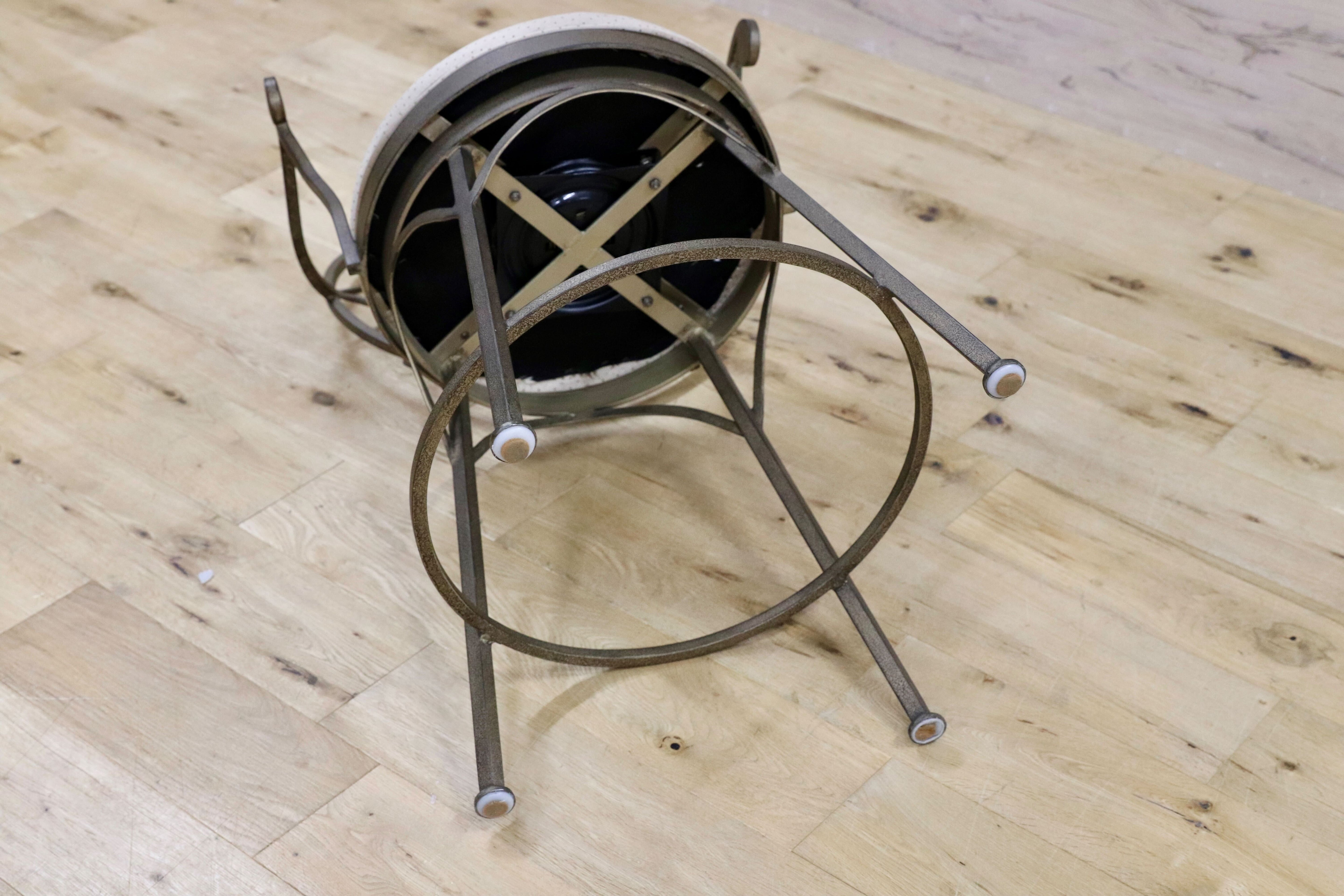 GMHO16B○DREXEL HERITAGE / ドレクセルヘリテイジ 特注 カウンターチェア アイアンチェア ハイチェア 回転チェア インダストリアル 希少